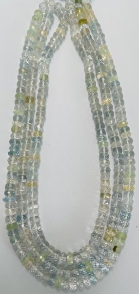 Aquamarine Rondelle Faceted