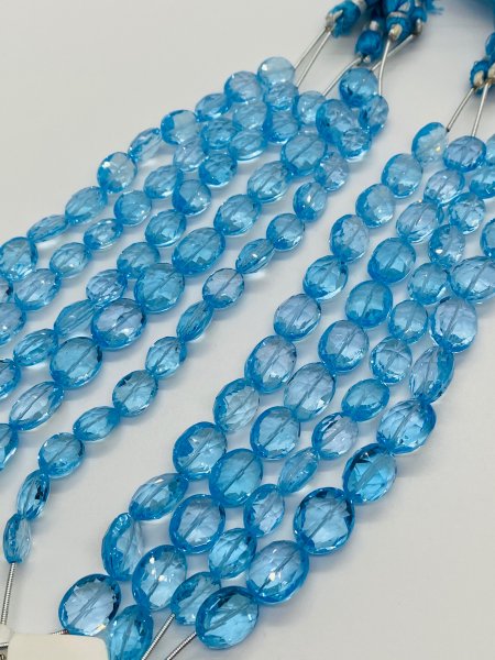 Sky Blue topaz  Ovals Faceted