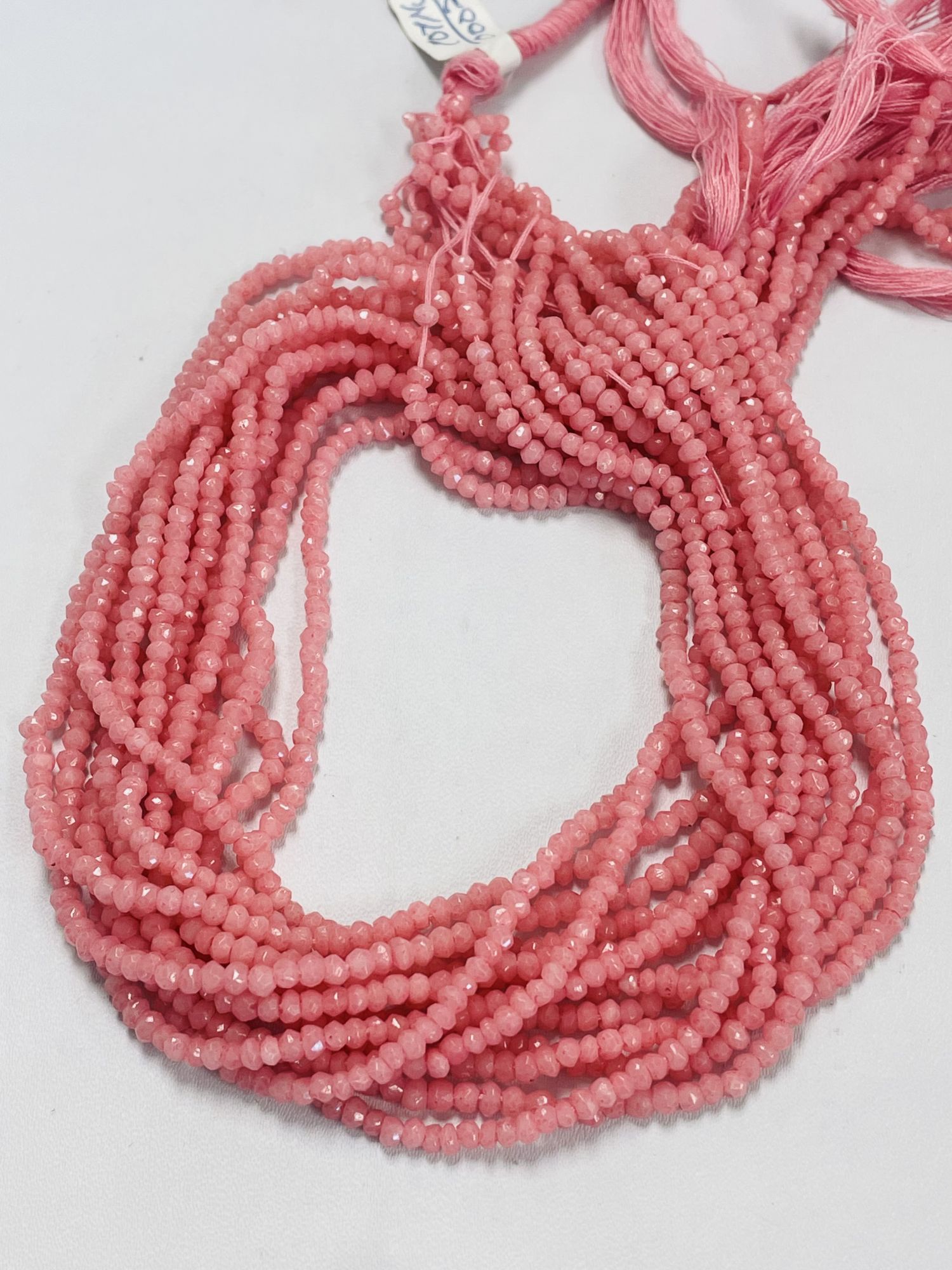 Opal Rondelle Faceted