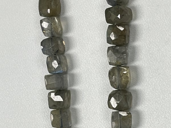 Labradorite Cubes Faceted