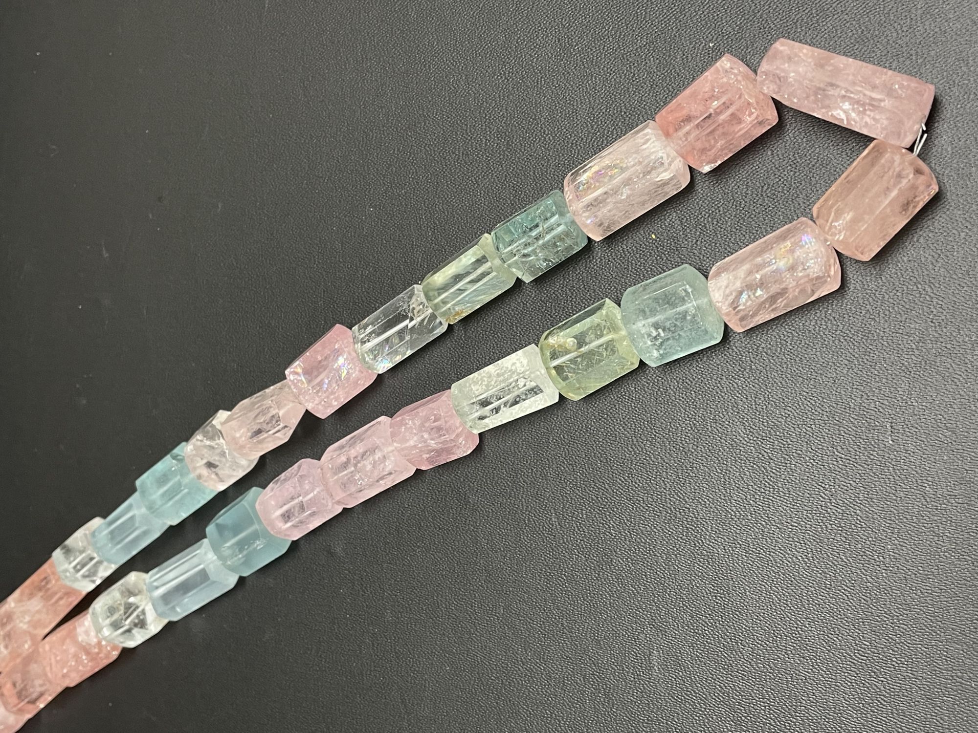 Aquamarine Tube Faceted