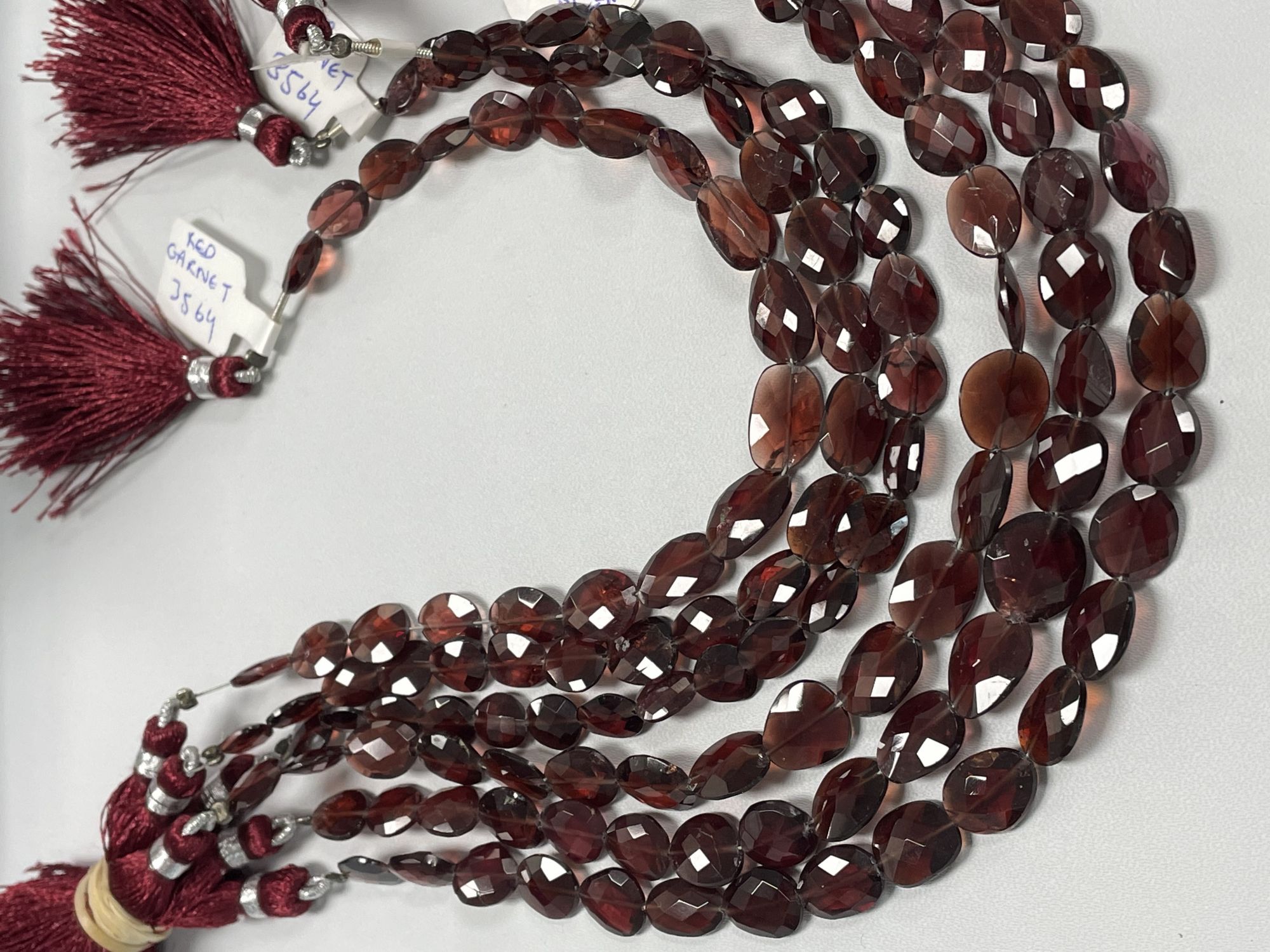 Red Garnet Oval Faceted