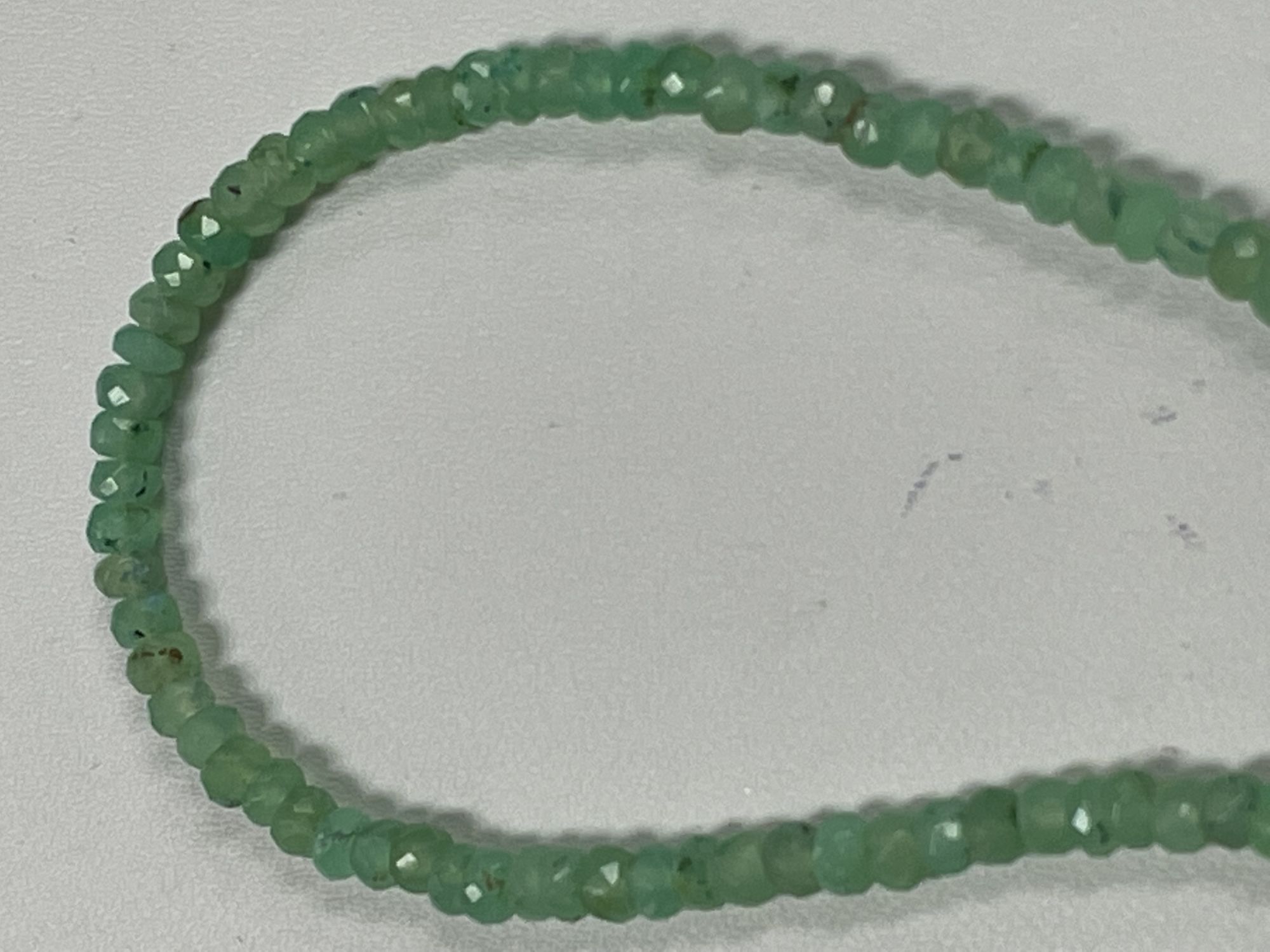 Chyrsoprase Rondelles Faceted
