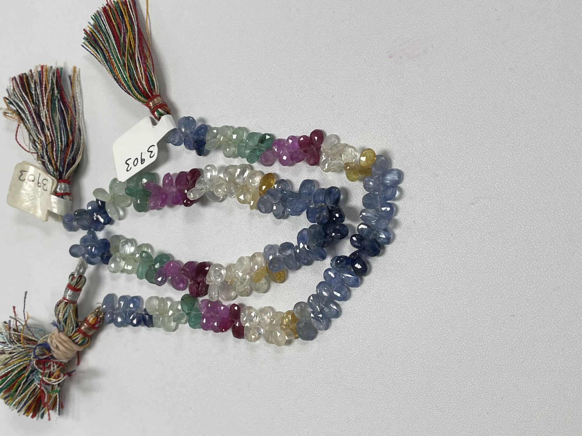 Multi Color Sapphire Pear Faceted