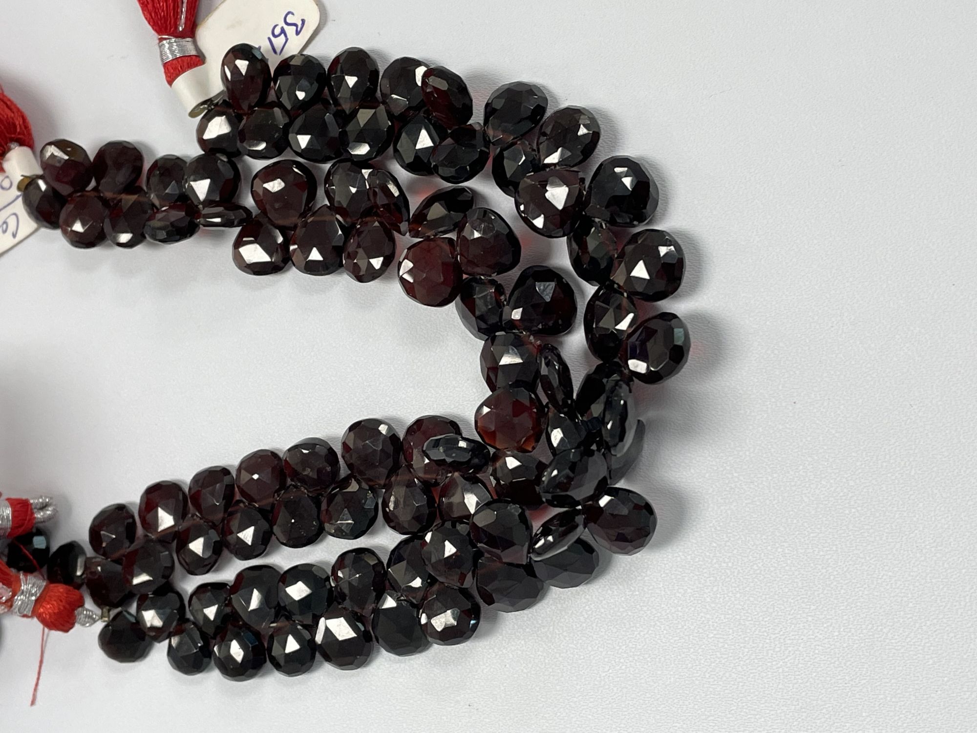 Red Garnet Heart Faceted