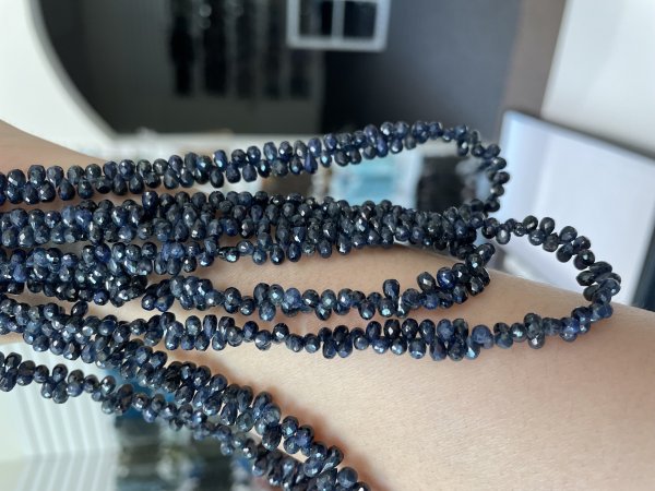 Navy Blue Madagascar Sapphire Drops