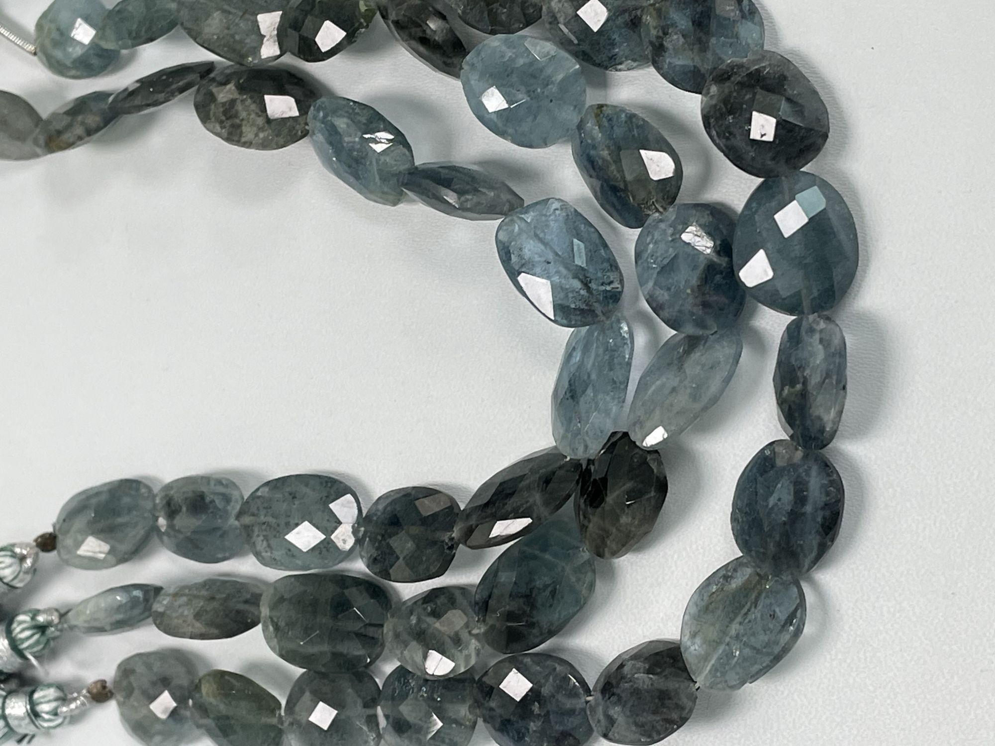 Moss Aquamarine Nugget Faceted