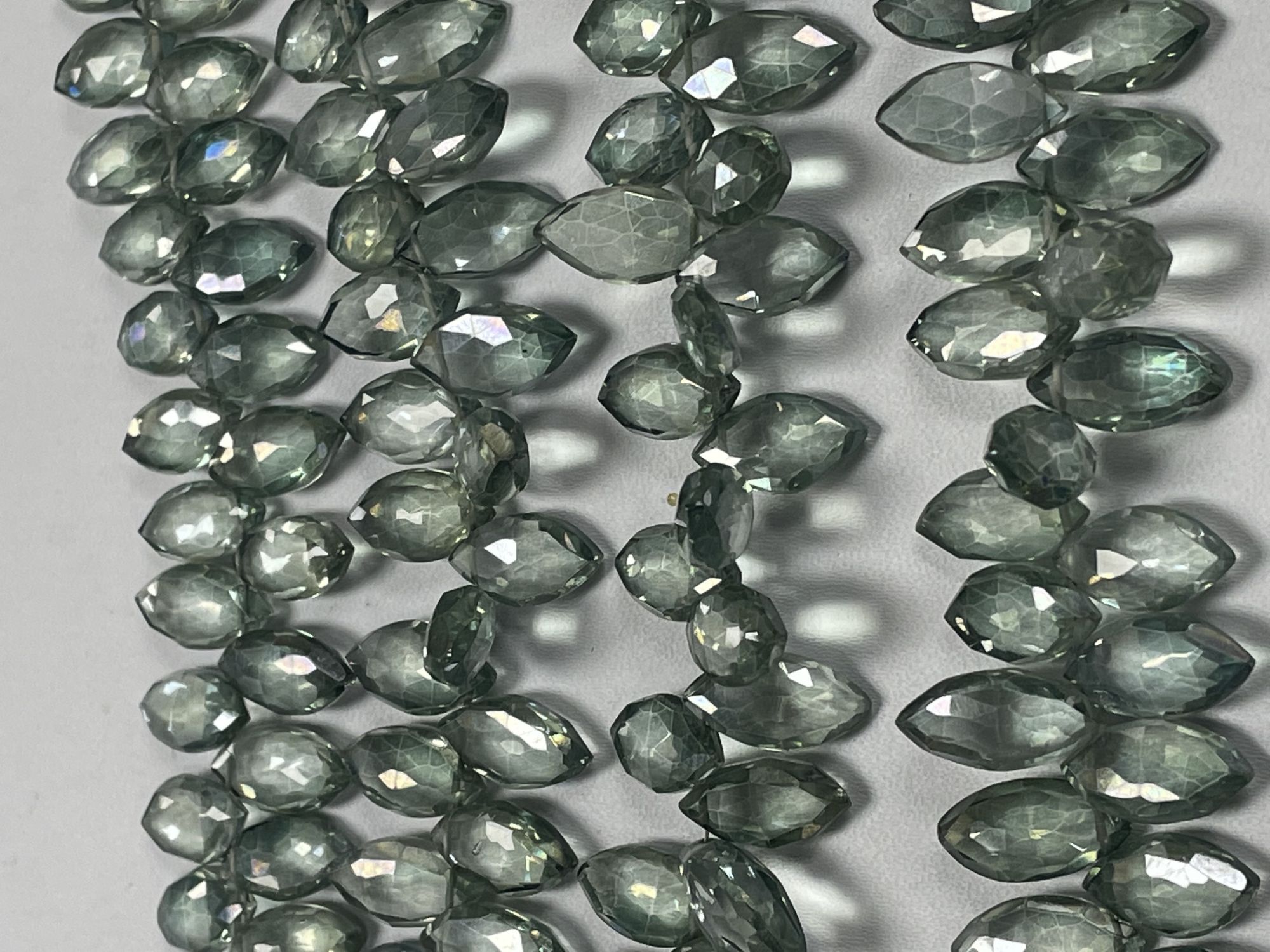 Green Mystic Quartz Marquise Faceted