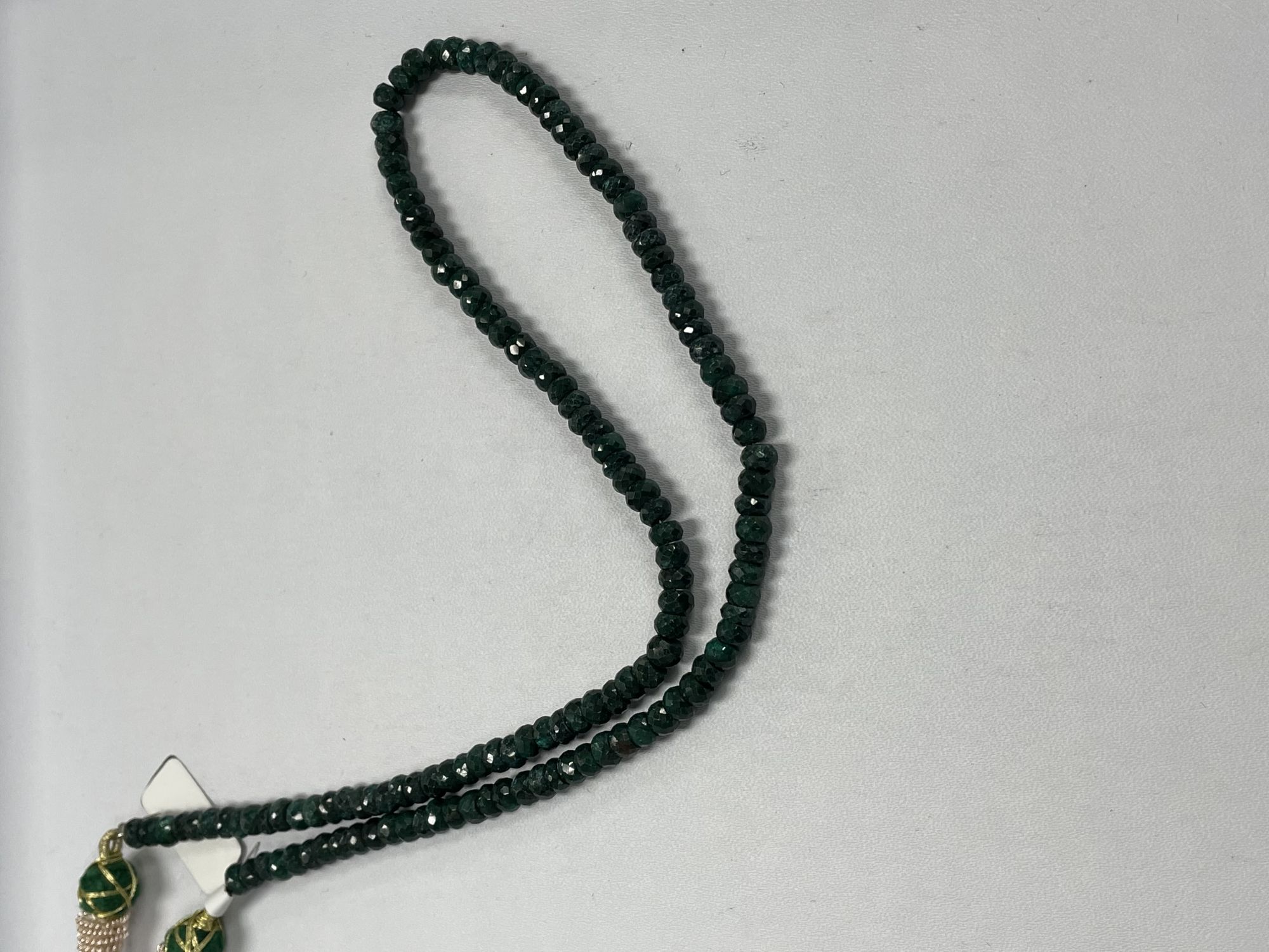 Emerald Rondelle Faceted