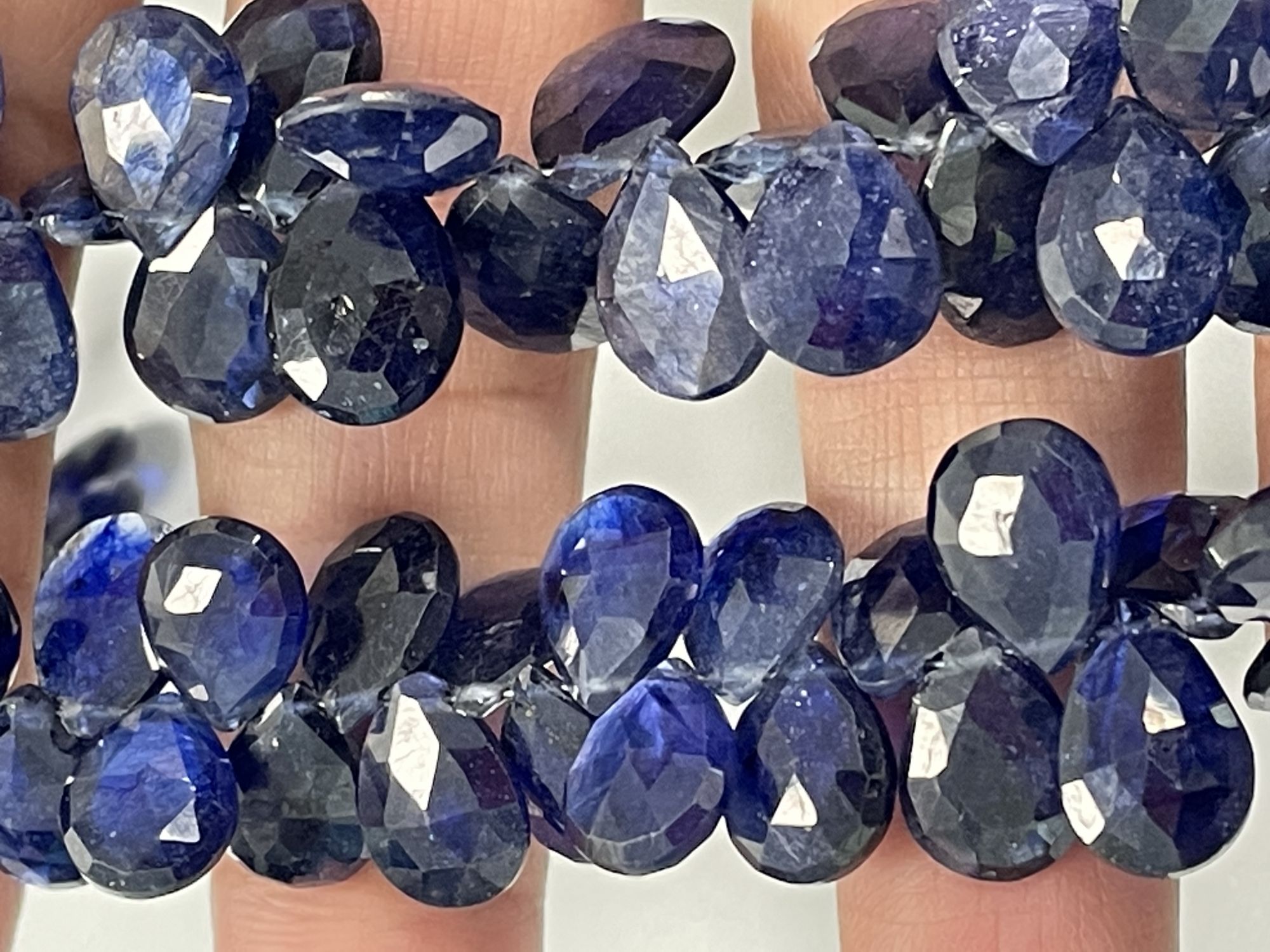 Blue Sapphire Pear Faceted