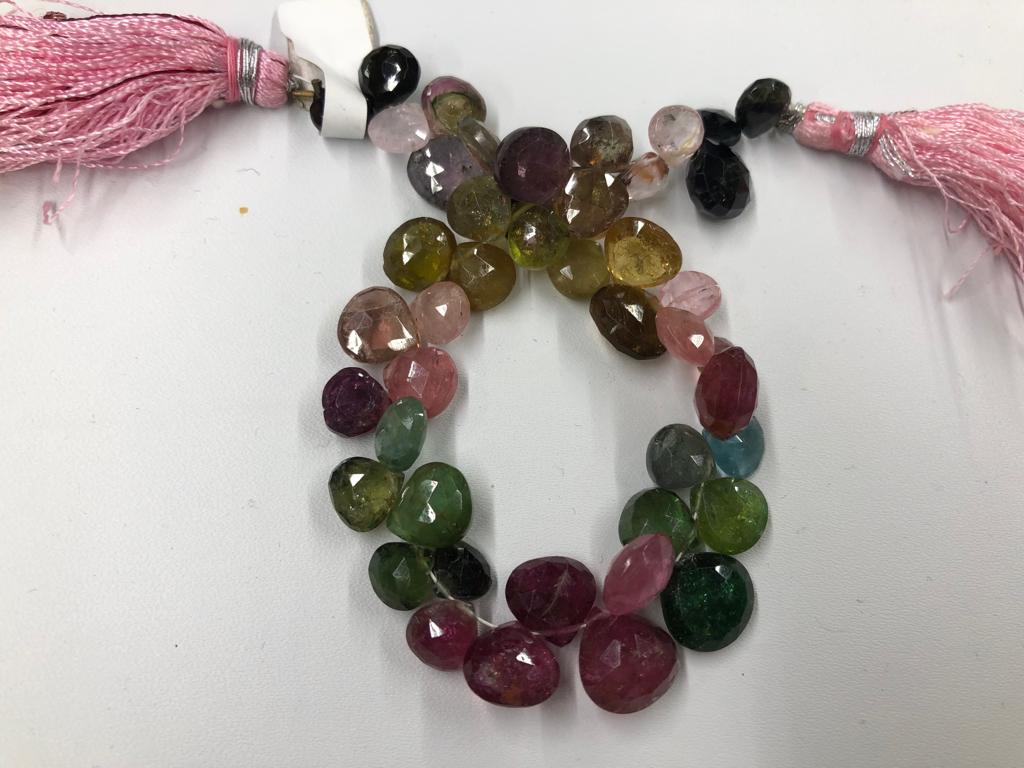 Watermelon Tourmaline Heart Faceted