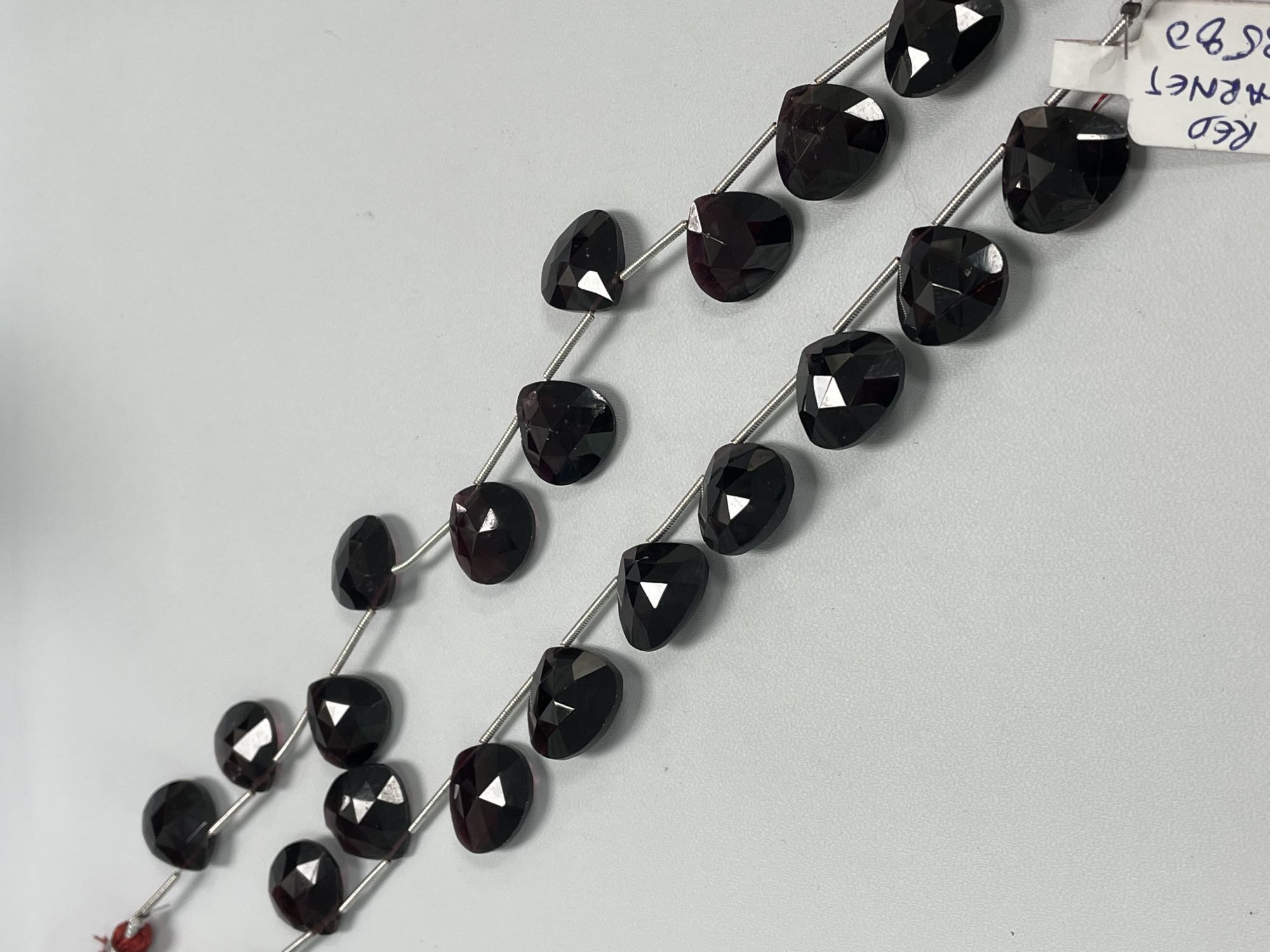 Red Garnet Heart Faceted