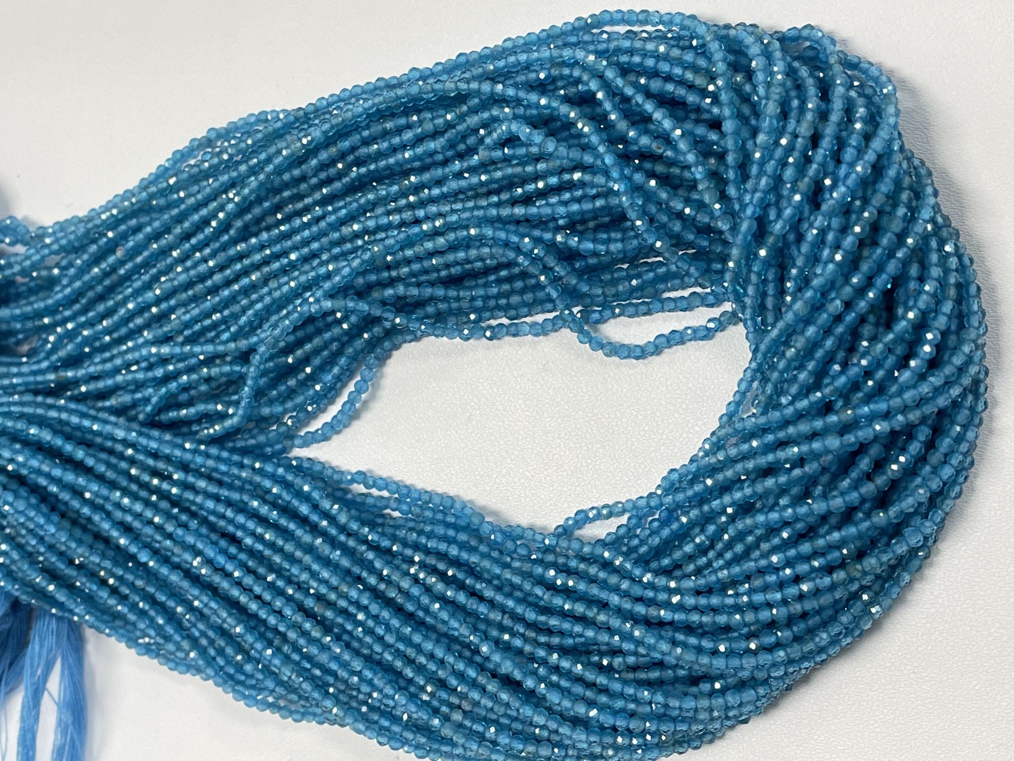 Neon Apatite Rondelle Faceted