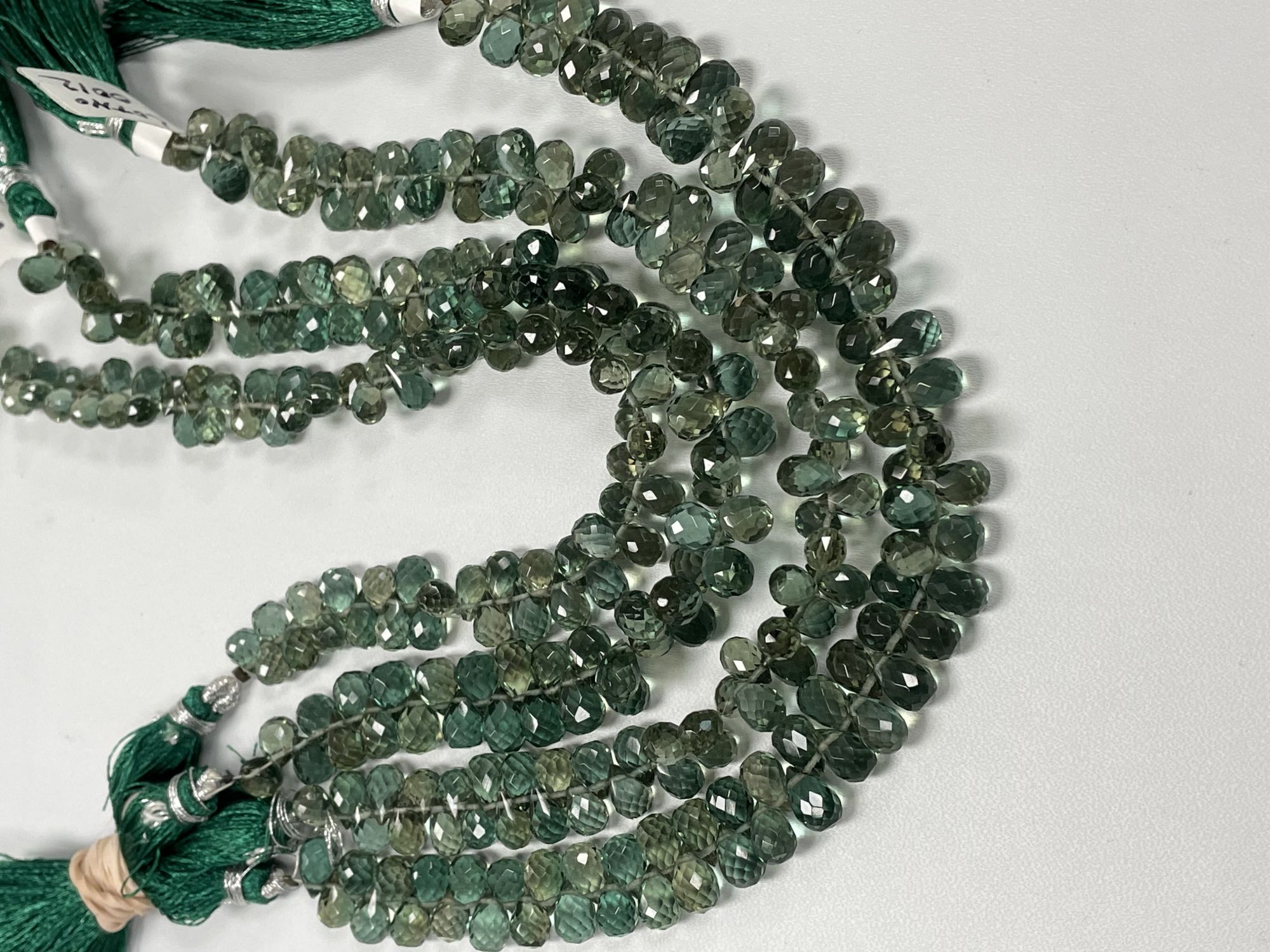 Green Hydro Quartz Drop Faceted