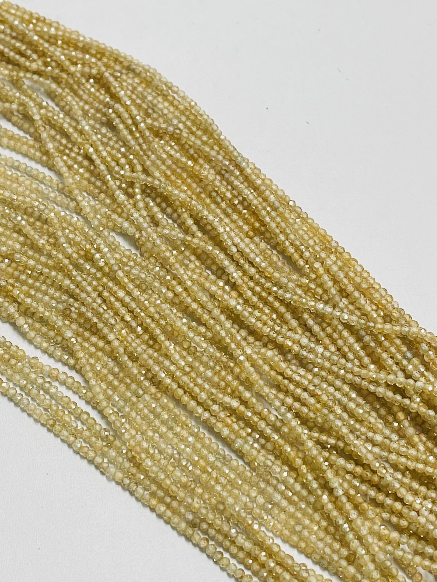 Natural Golden Zircon Rondelle Faceted