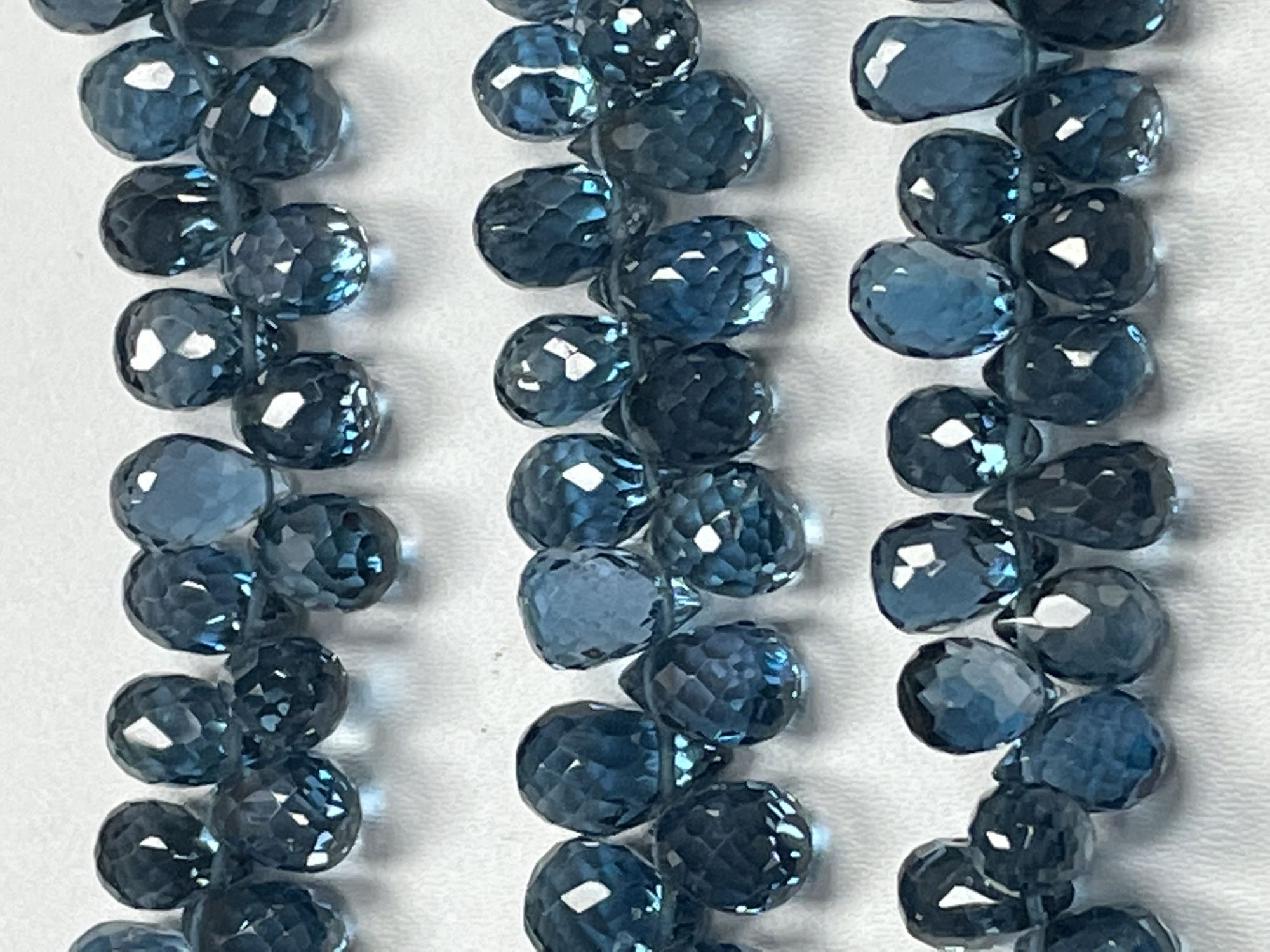 London Blue Topaz  Drop Faceted