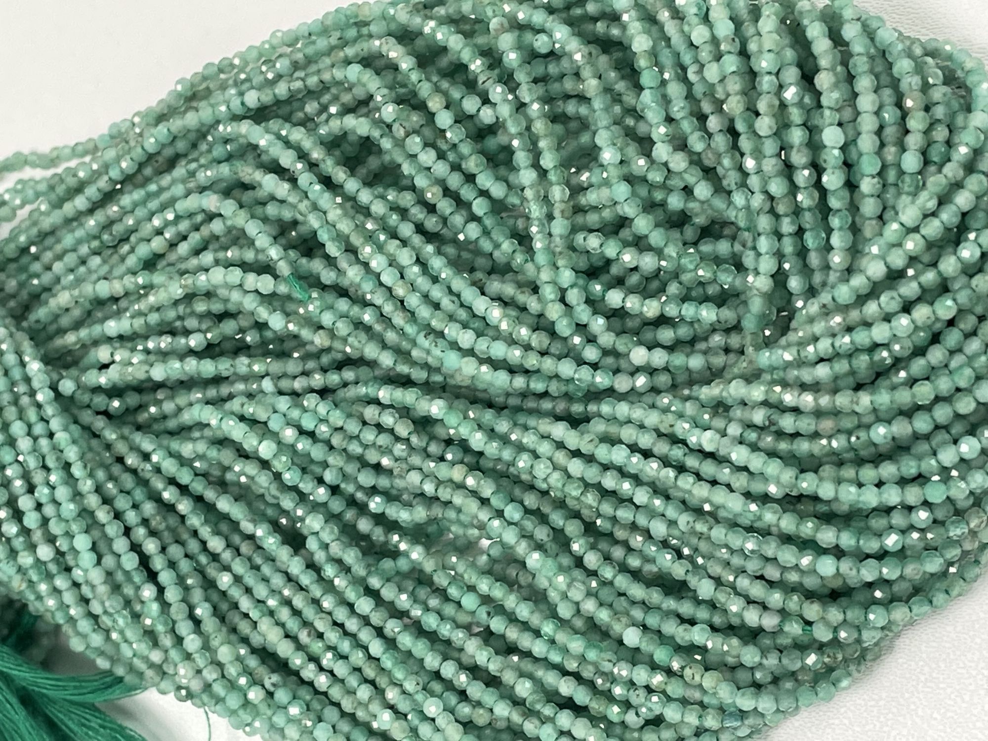 Emerald Rondelle Faceted