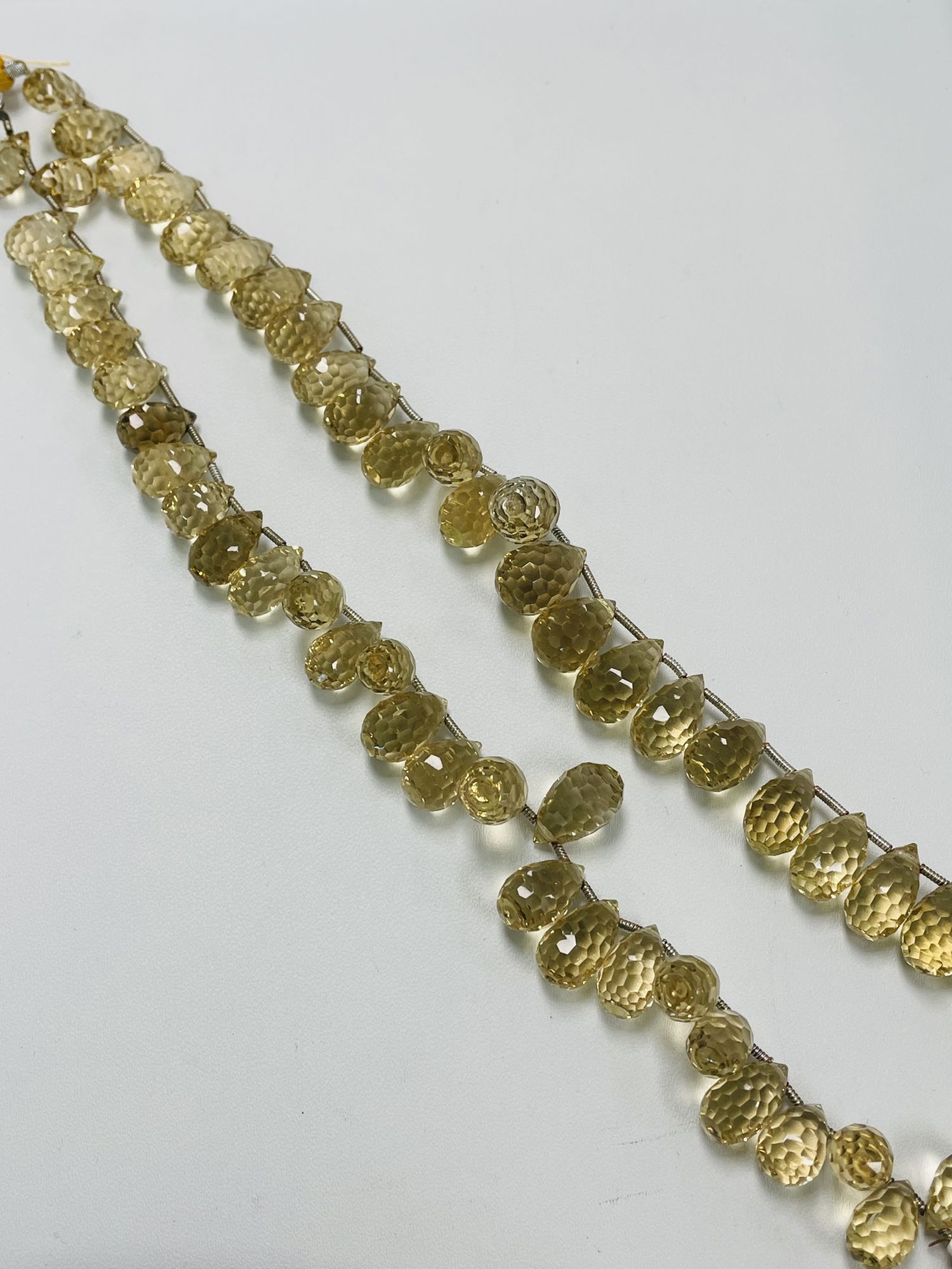 Citrine Drop Faceted