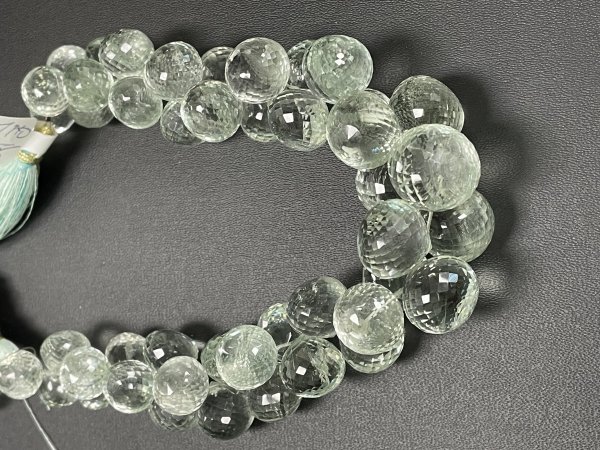 Green Amethyst Onion Faceted