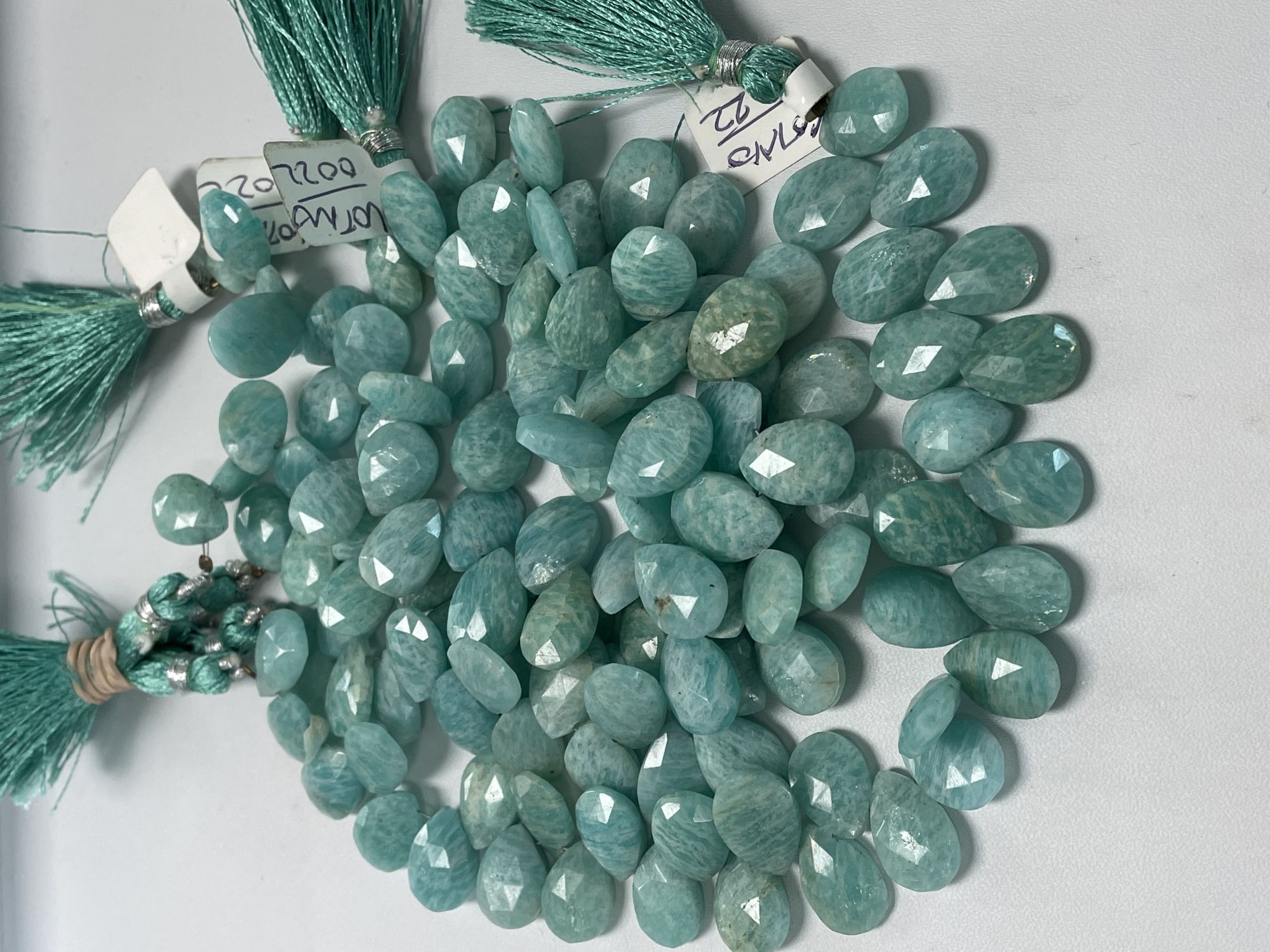 Amazonite Pear Faceted