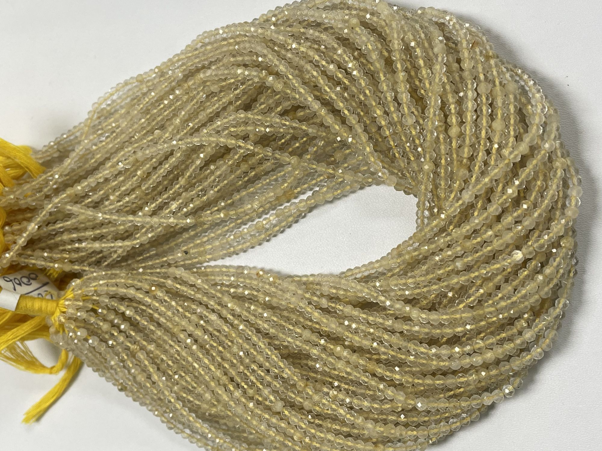 Golden Rutilated Quartz Round Faceted