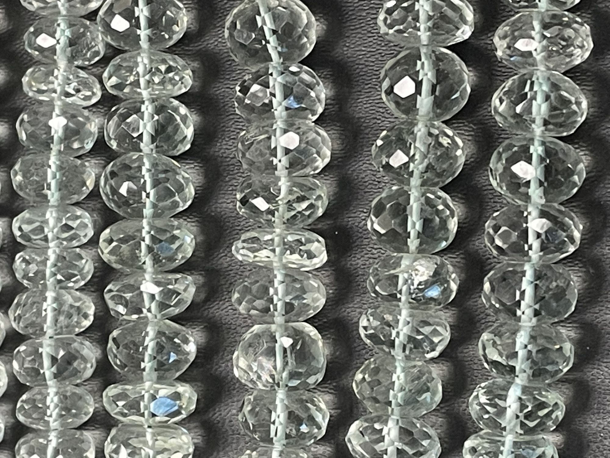 Green Amethyst Rondelle Faceted