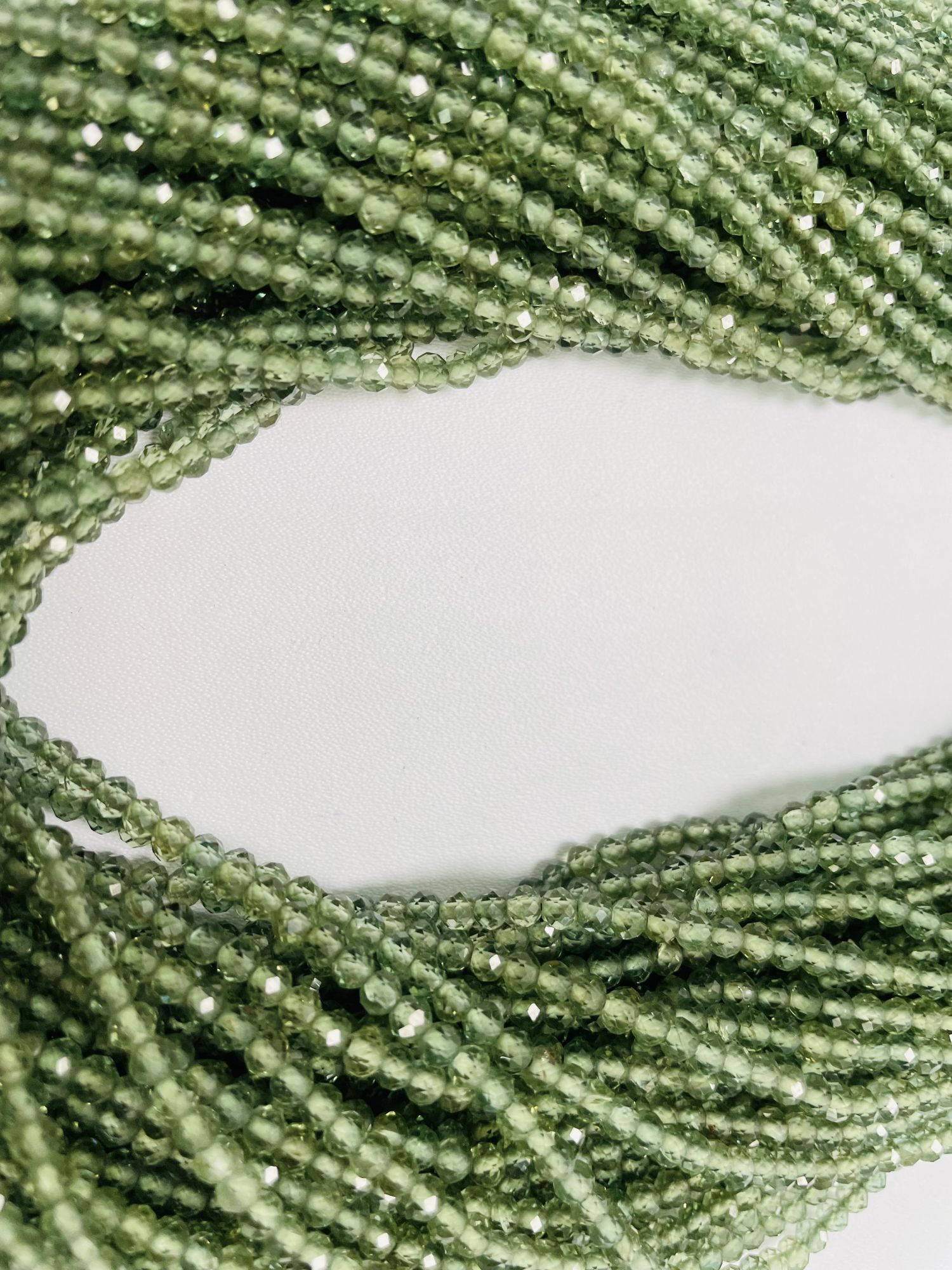 Apatite Rondelle Faceted