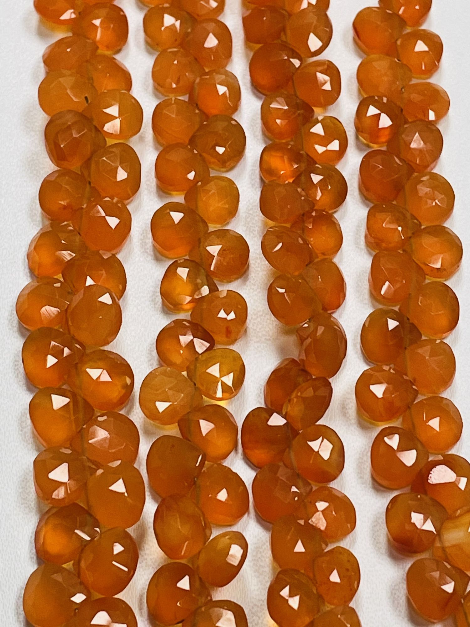 Carnelian Heart Faceted