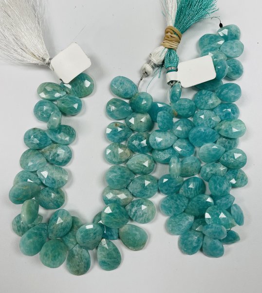 Amazonite Pears Faceted