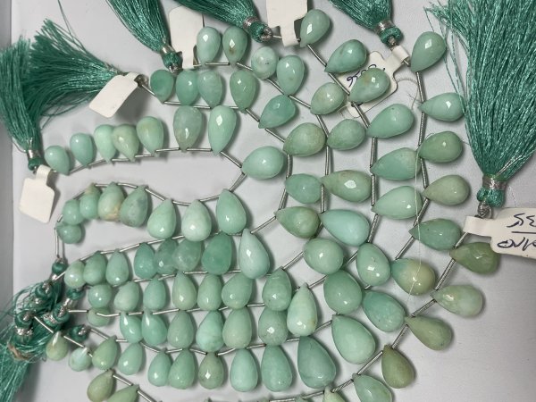 Chrysoprase Drop Faceted