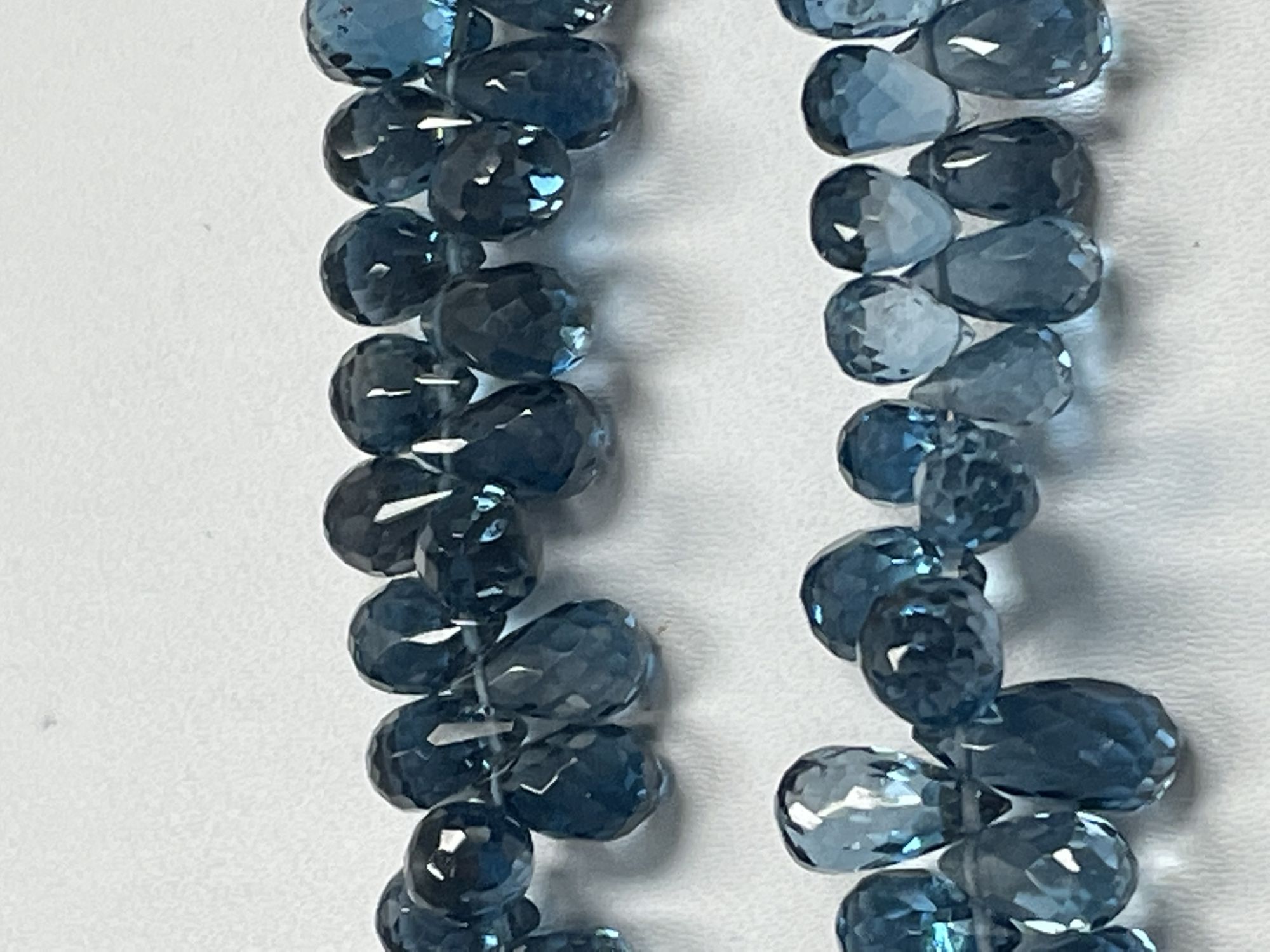 London Blue Topaz Drop Faceted
