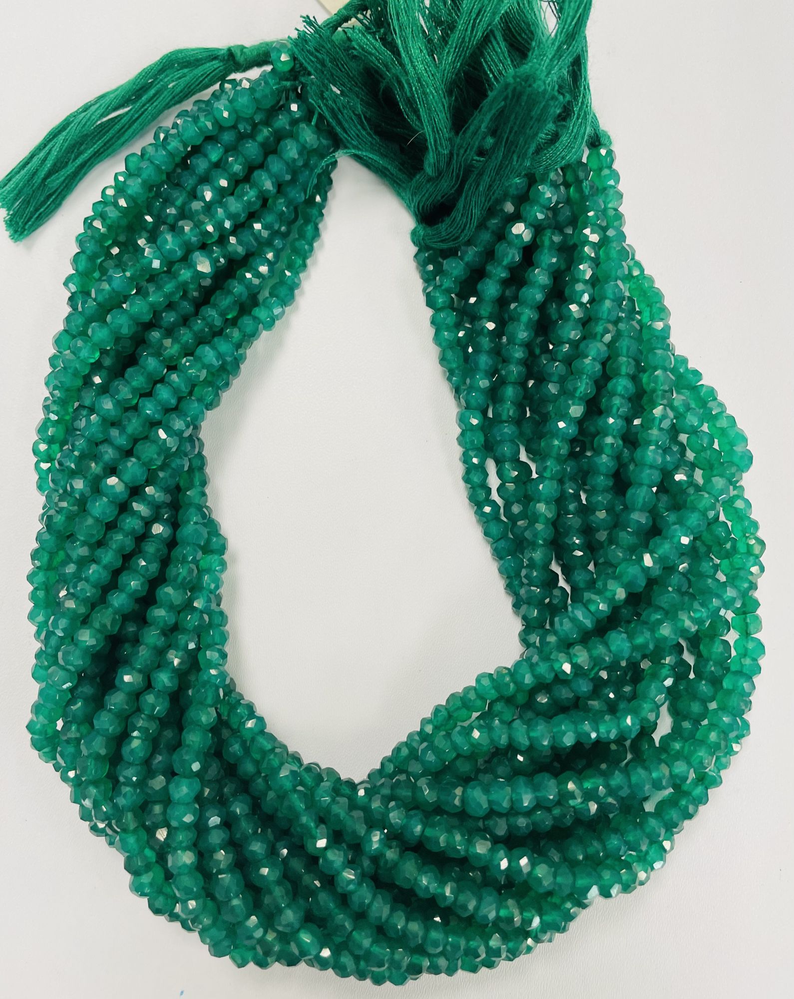 Onyx Rondelle Faceted