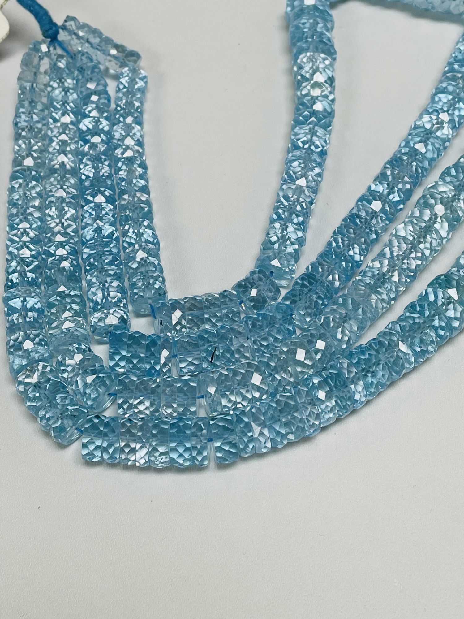 Sky Blue Topaz Tire Faceted