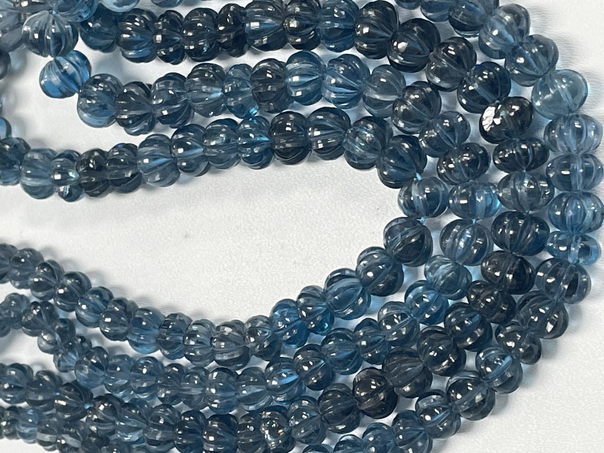 London Blue Topaz Pumpkin Faceted