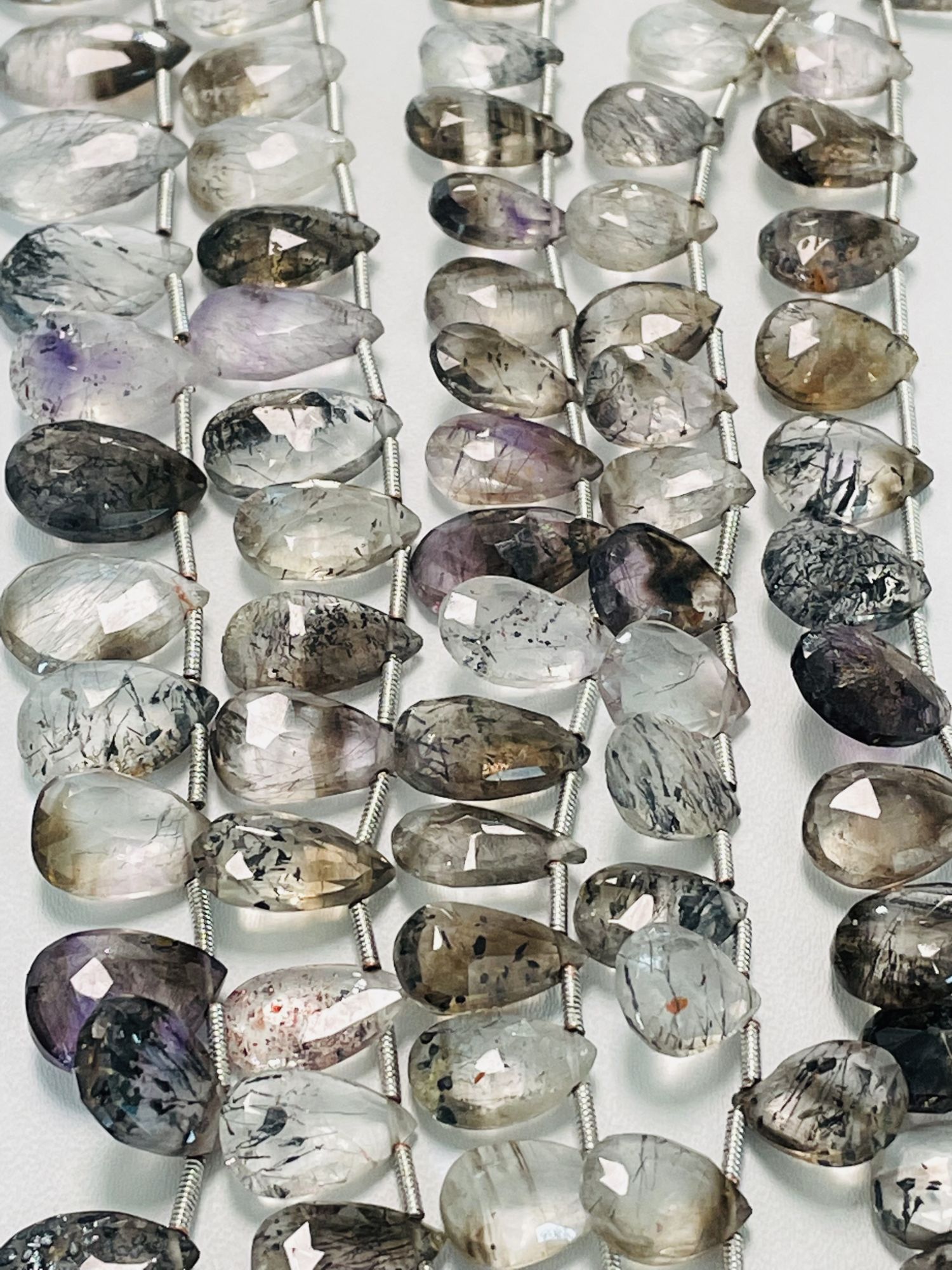 Moss Amethyst Pear Faceted