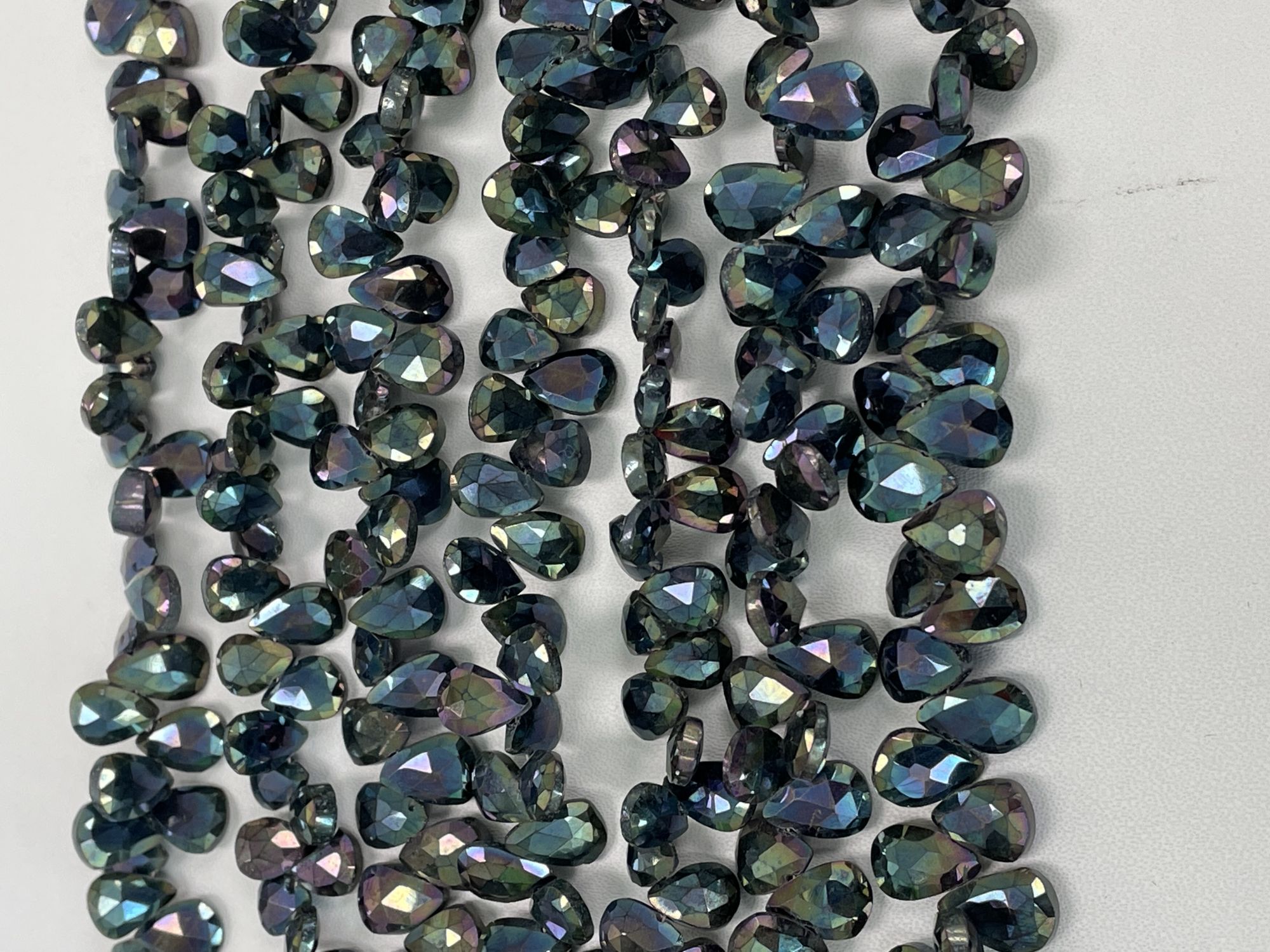 Mystic Green Spinel Pear Faceted