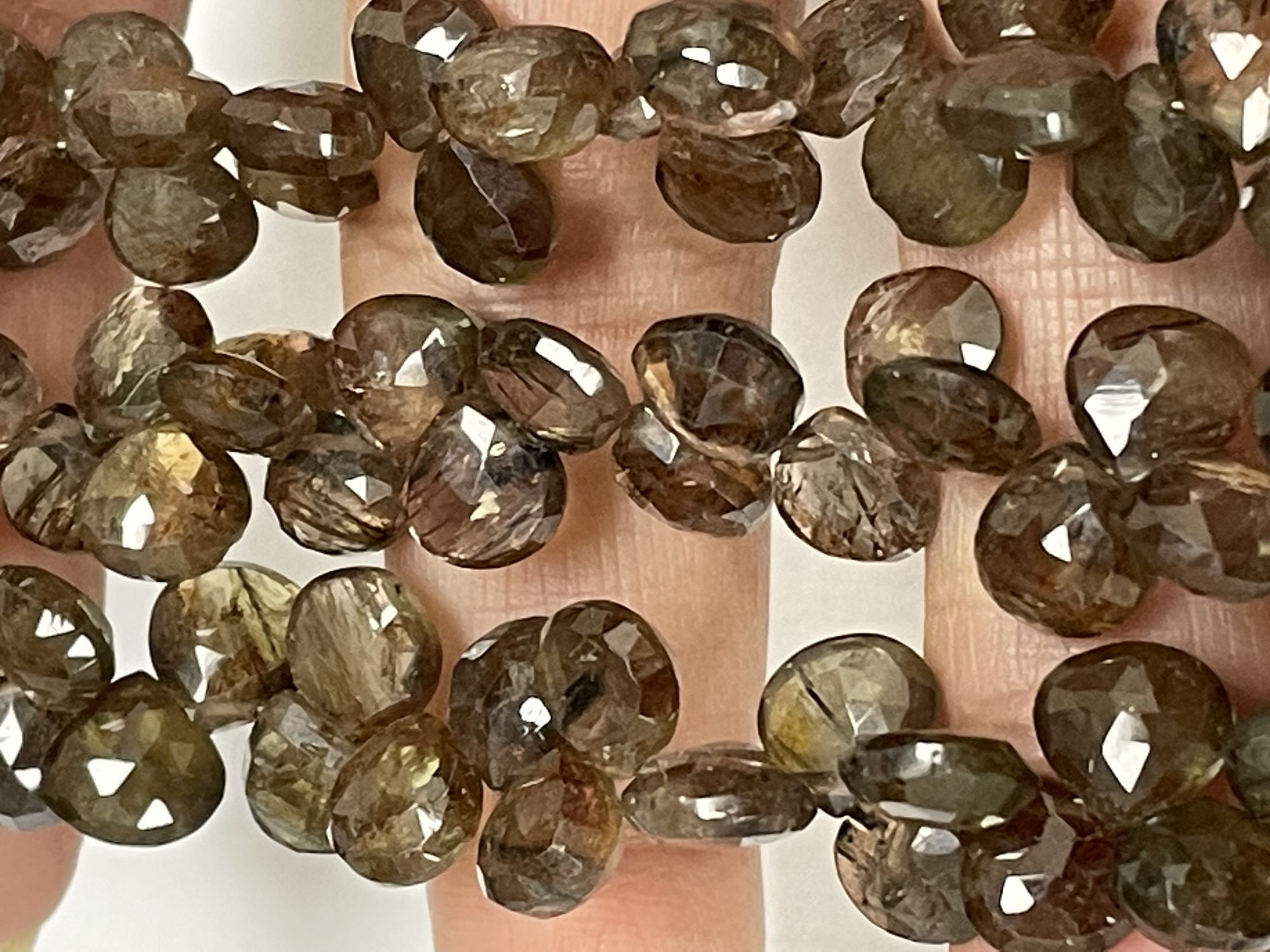 Andalusite Heart Faceted