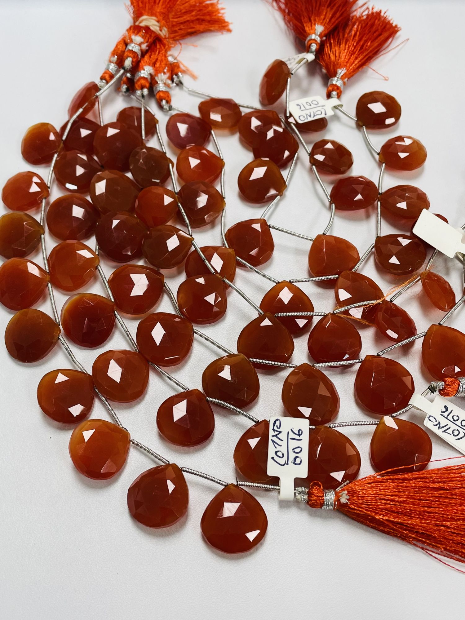 Carnelian Heart Faceted