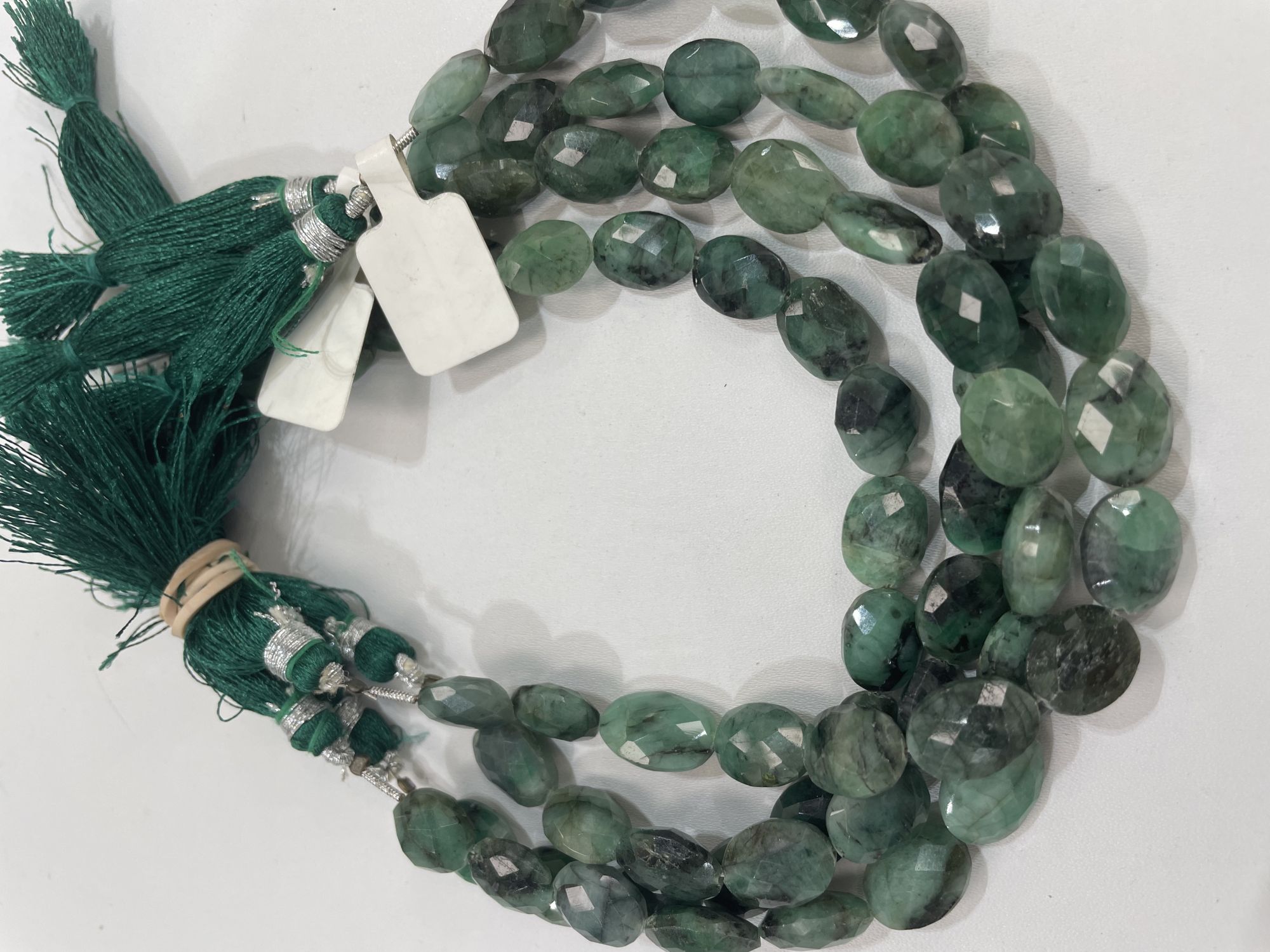 Shaded Emerald Oval Faceted