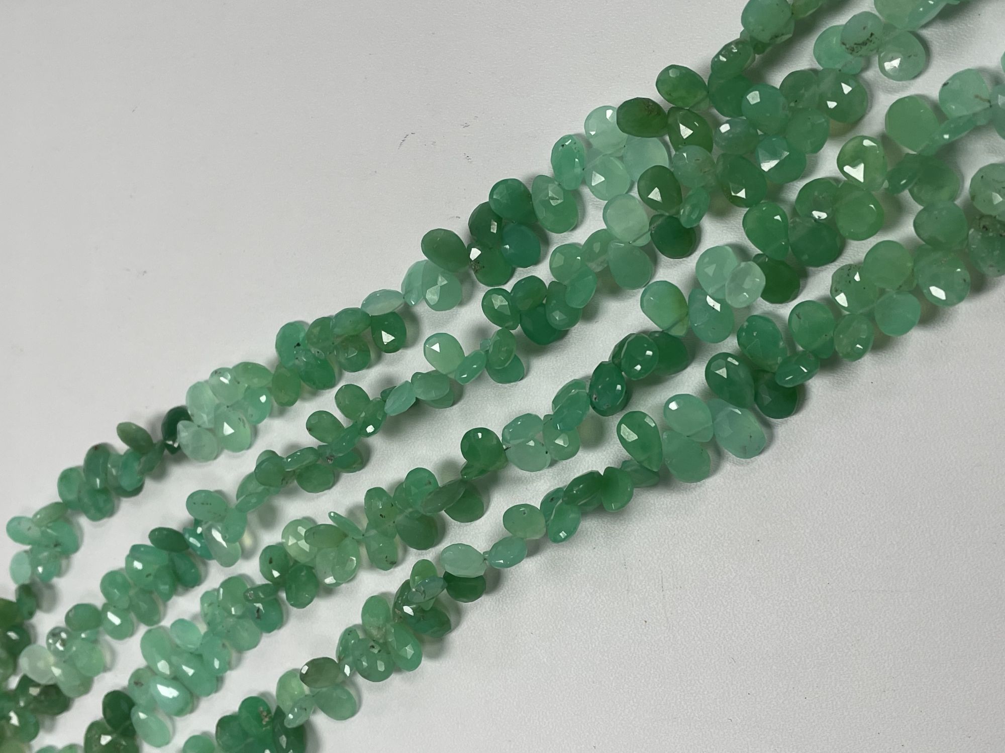 Chyrsoprase Pears Faceted