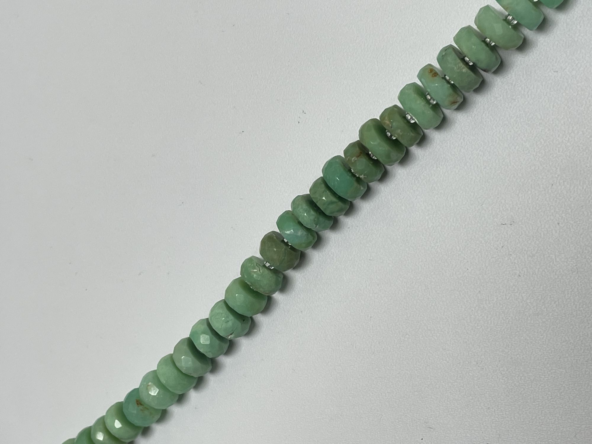 Chrysoprase Rondelle Faceted