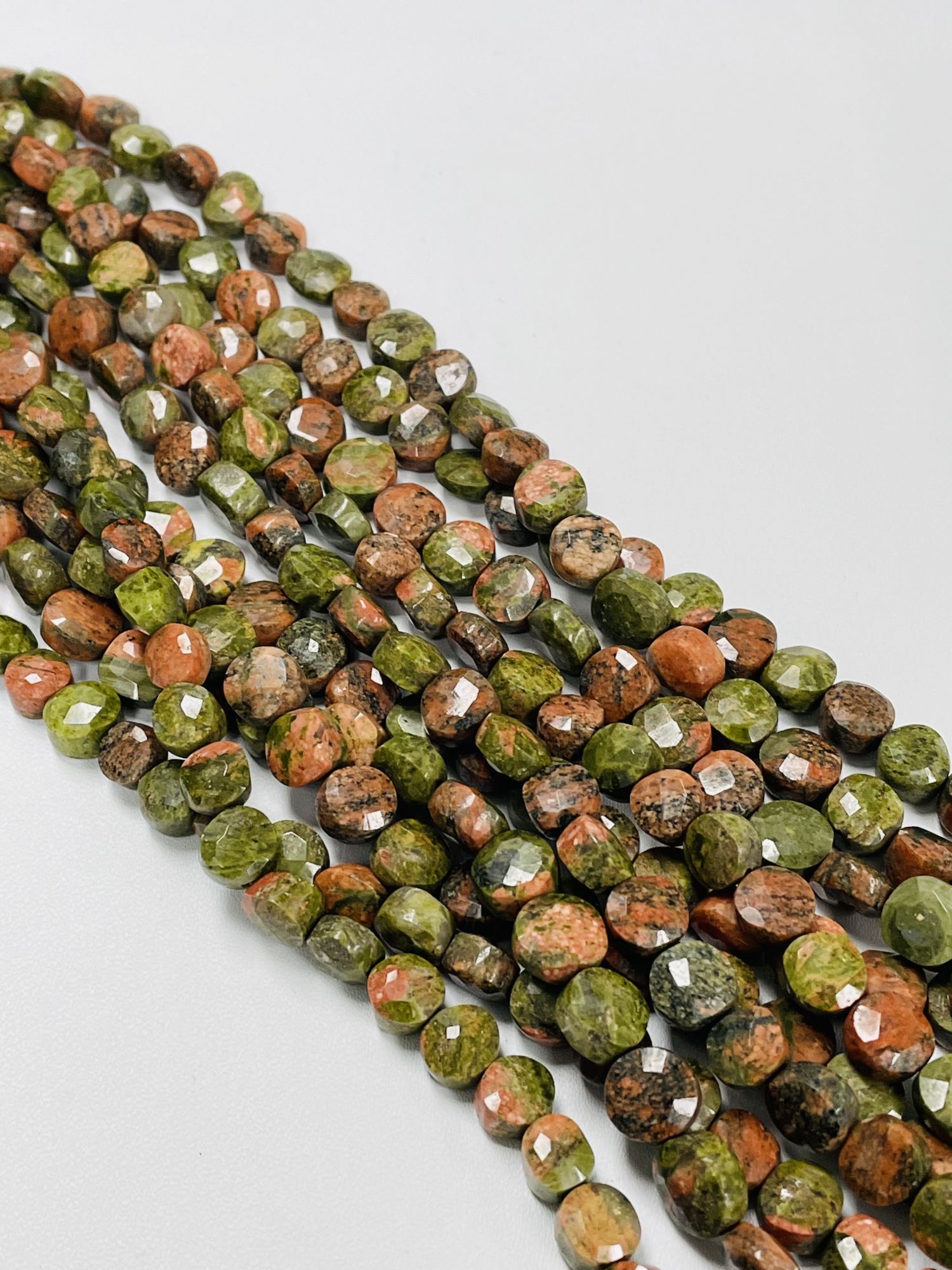 Jasper Coin Faceted