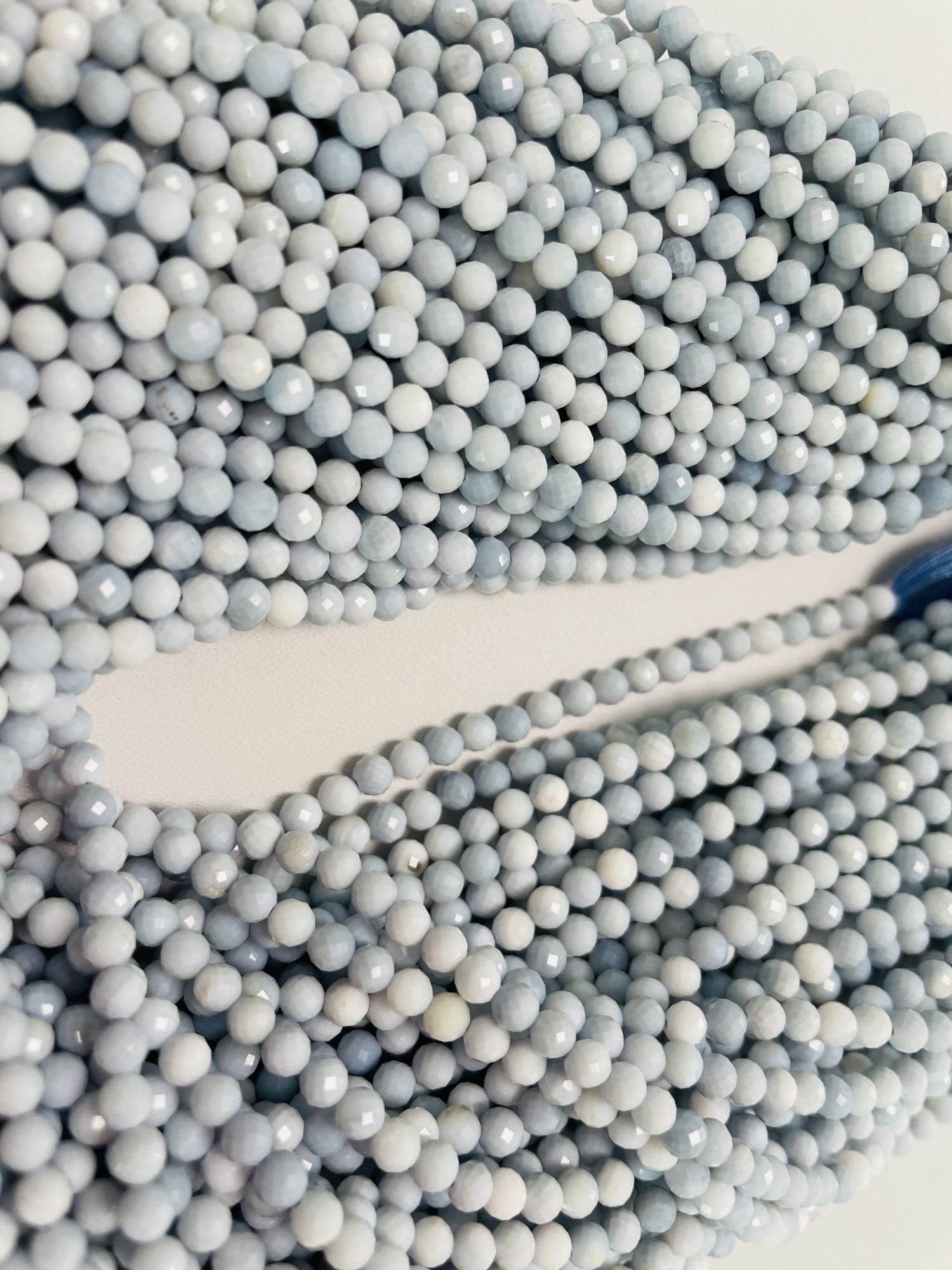 Opal Rondelle Faceted