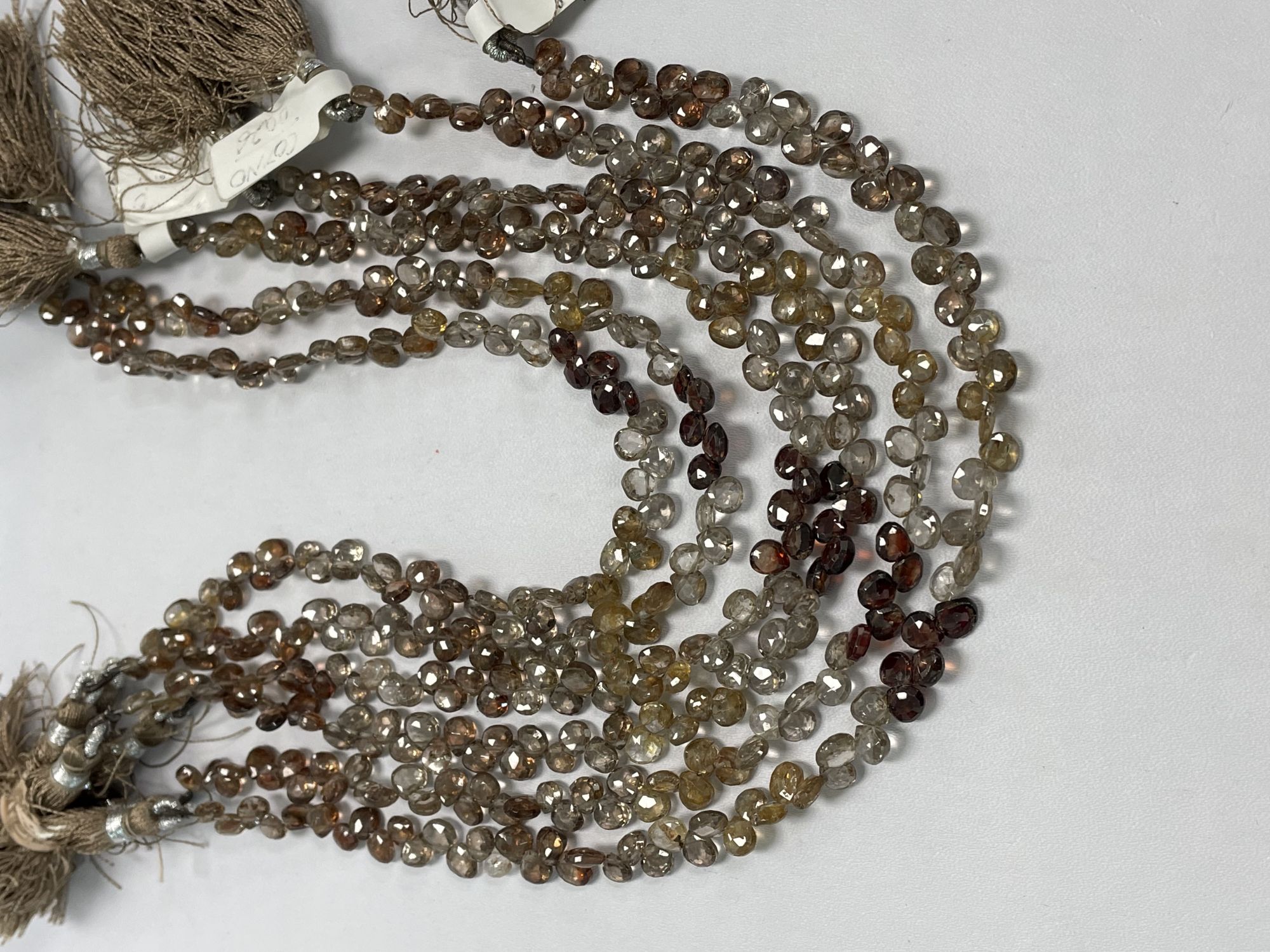 Shaded Zircon Heart Faceted