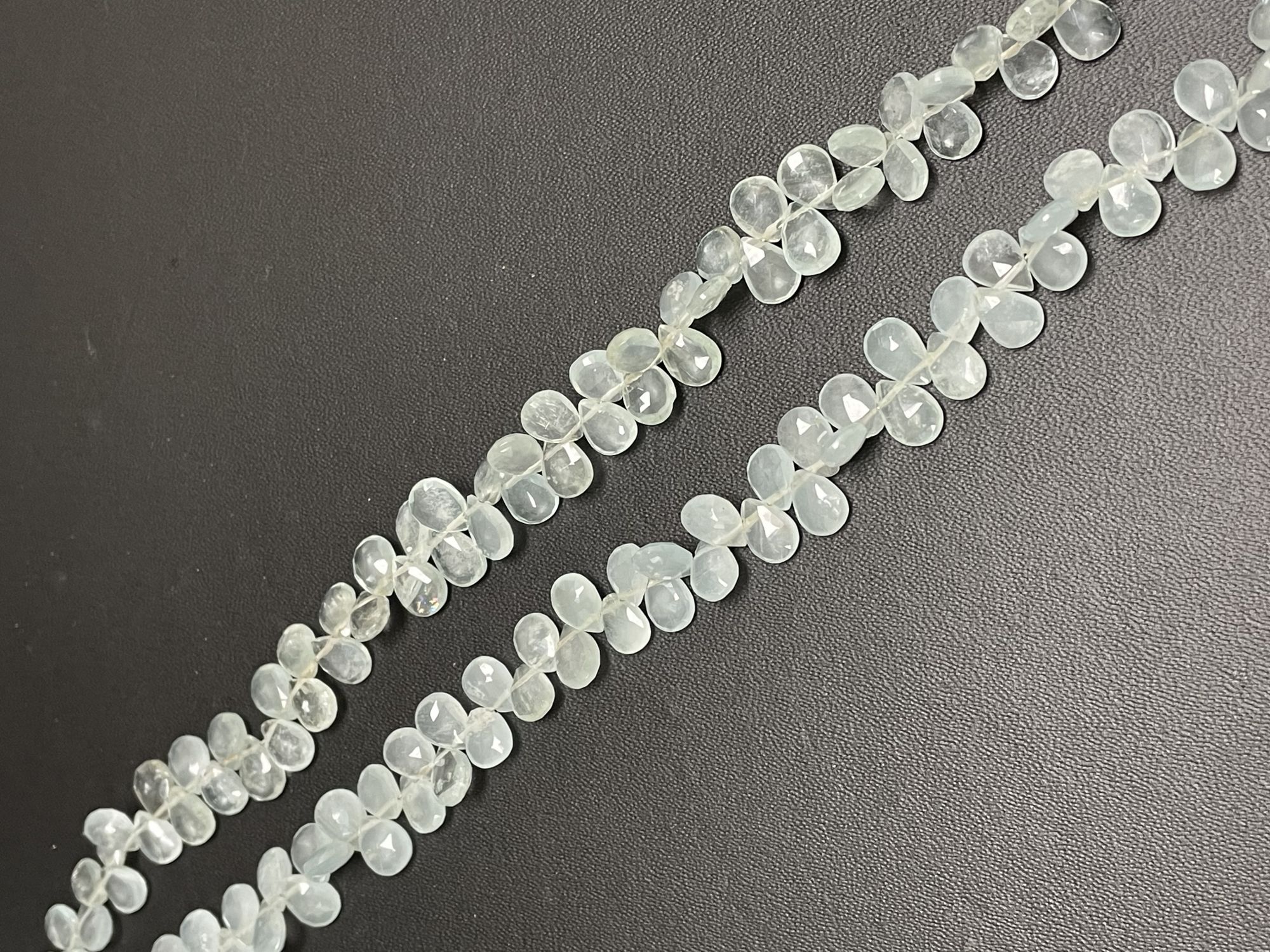 Aquamarine Pear Faceted