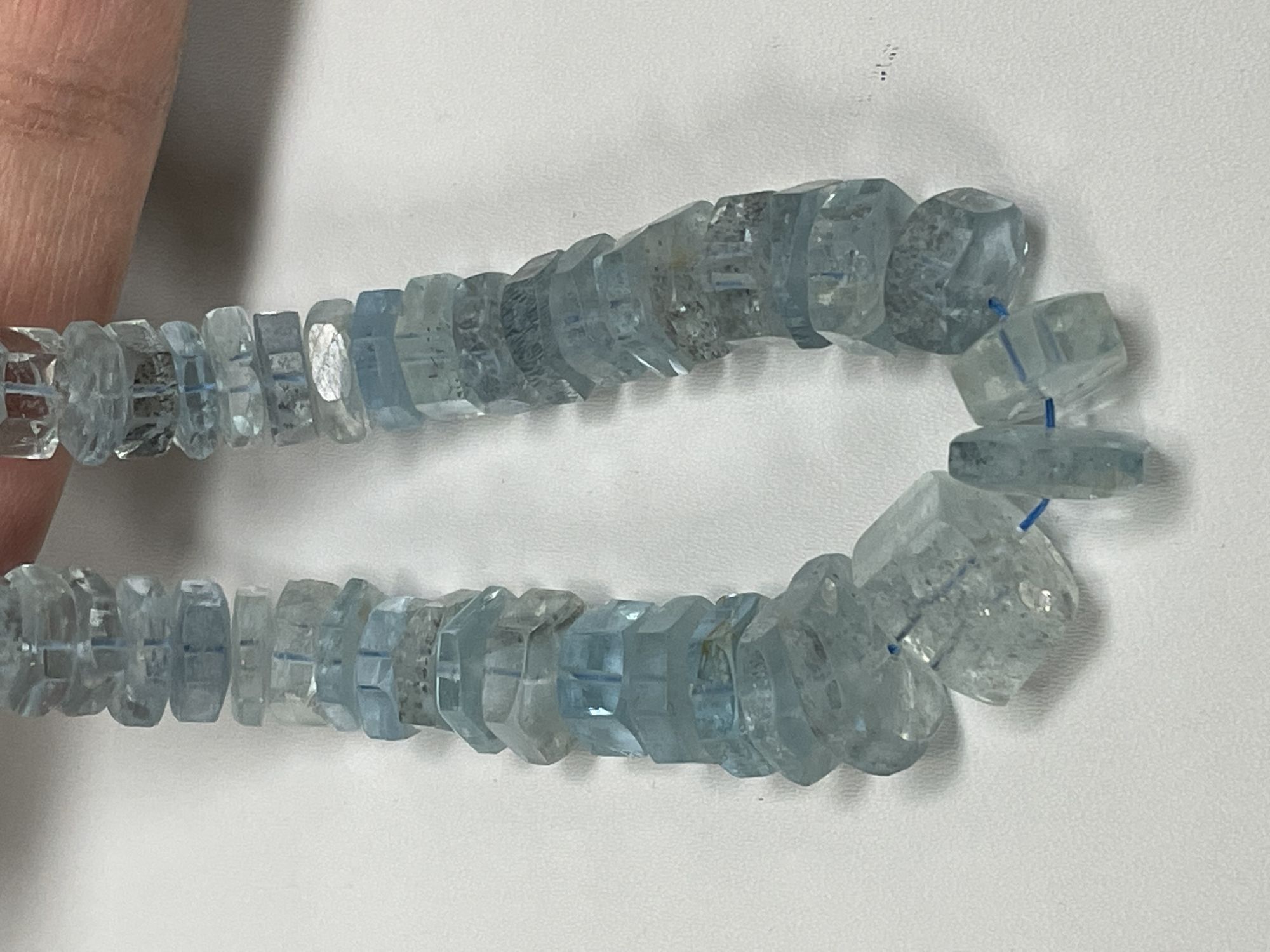 Copper Aquamarine Bolt Faceted