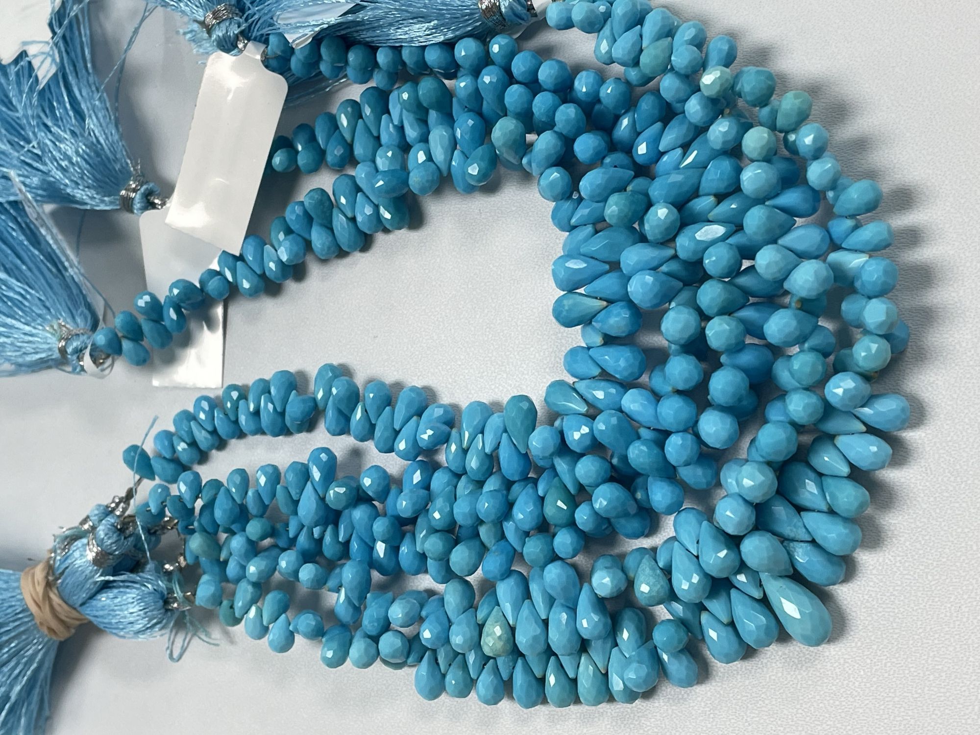 Turquoise Drop Faceted