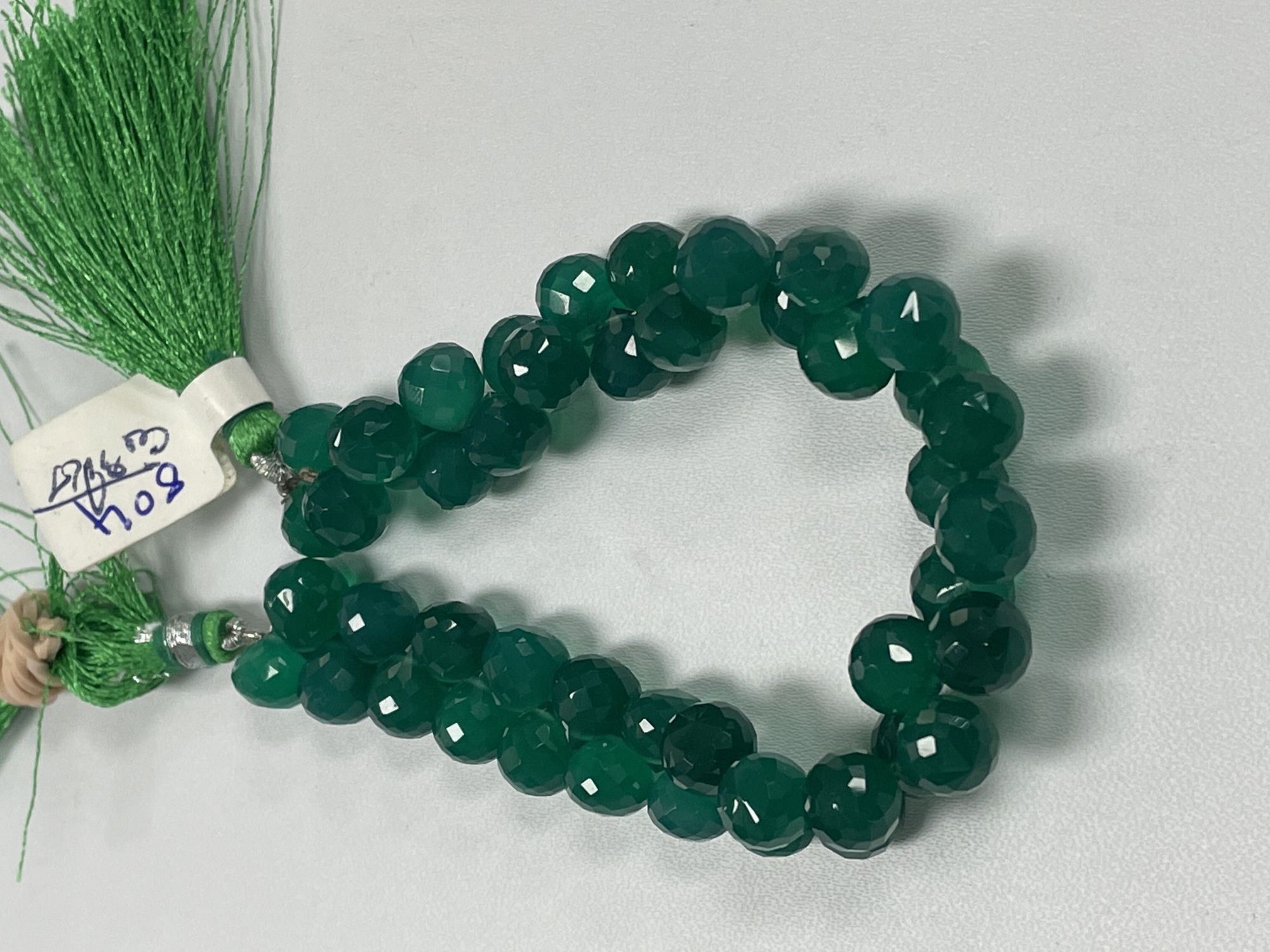 Green Onyx Onions Faceted