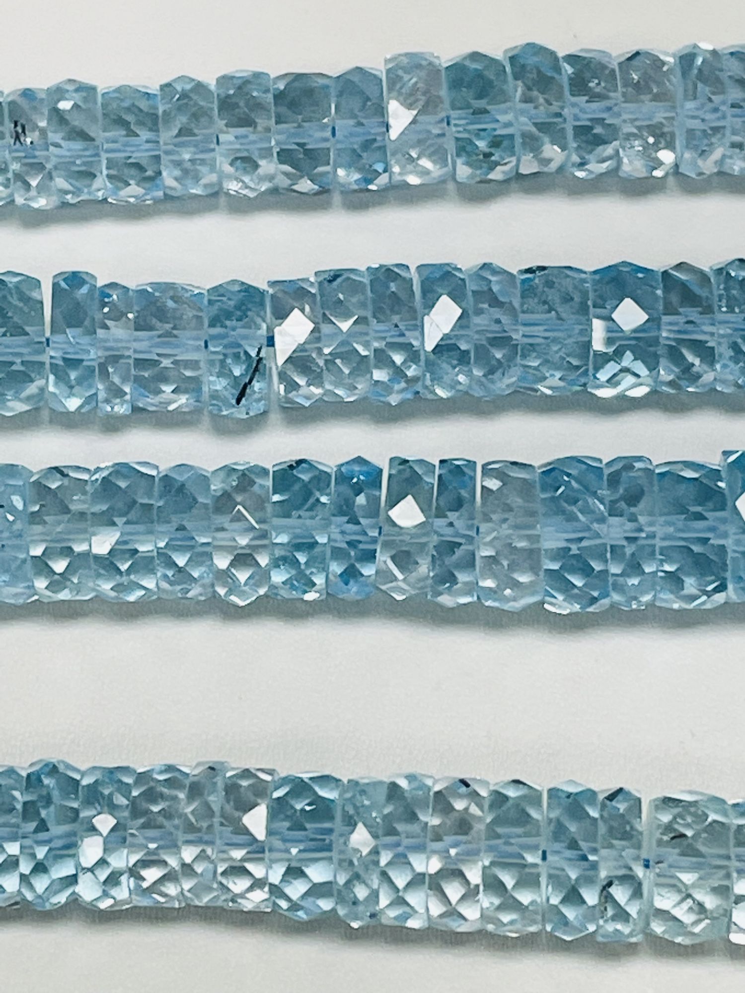 Sky Blue Topaz Tire Faceted