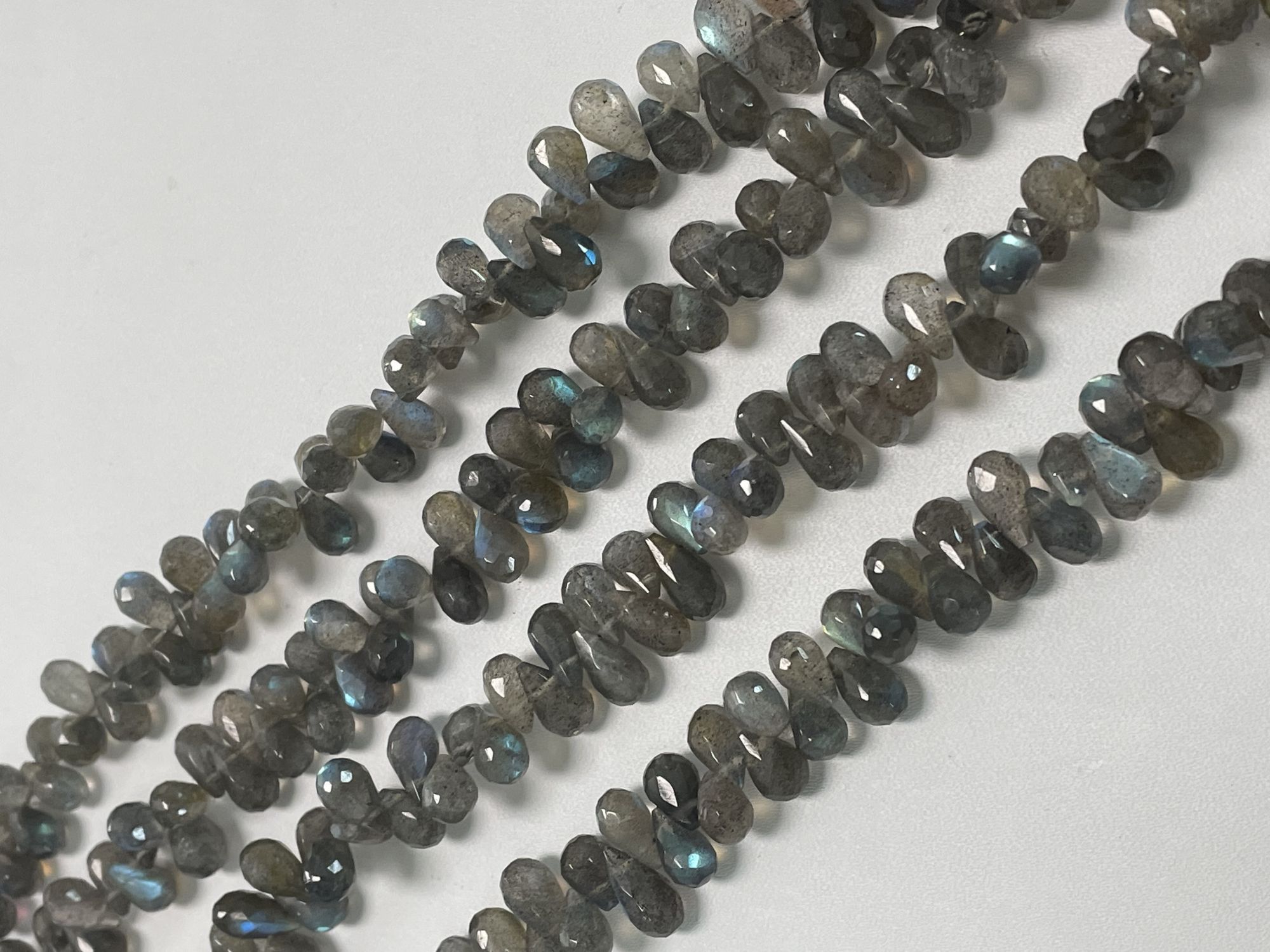 Labradorite Drop Faceted